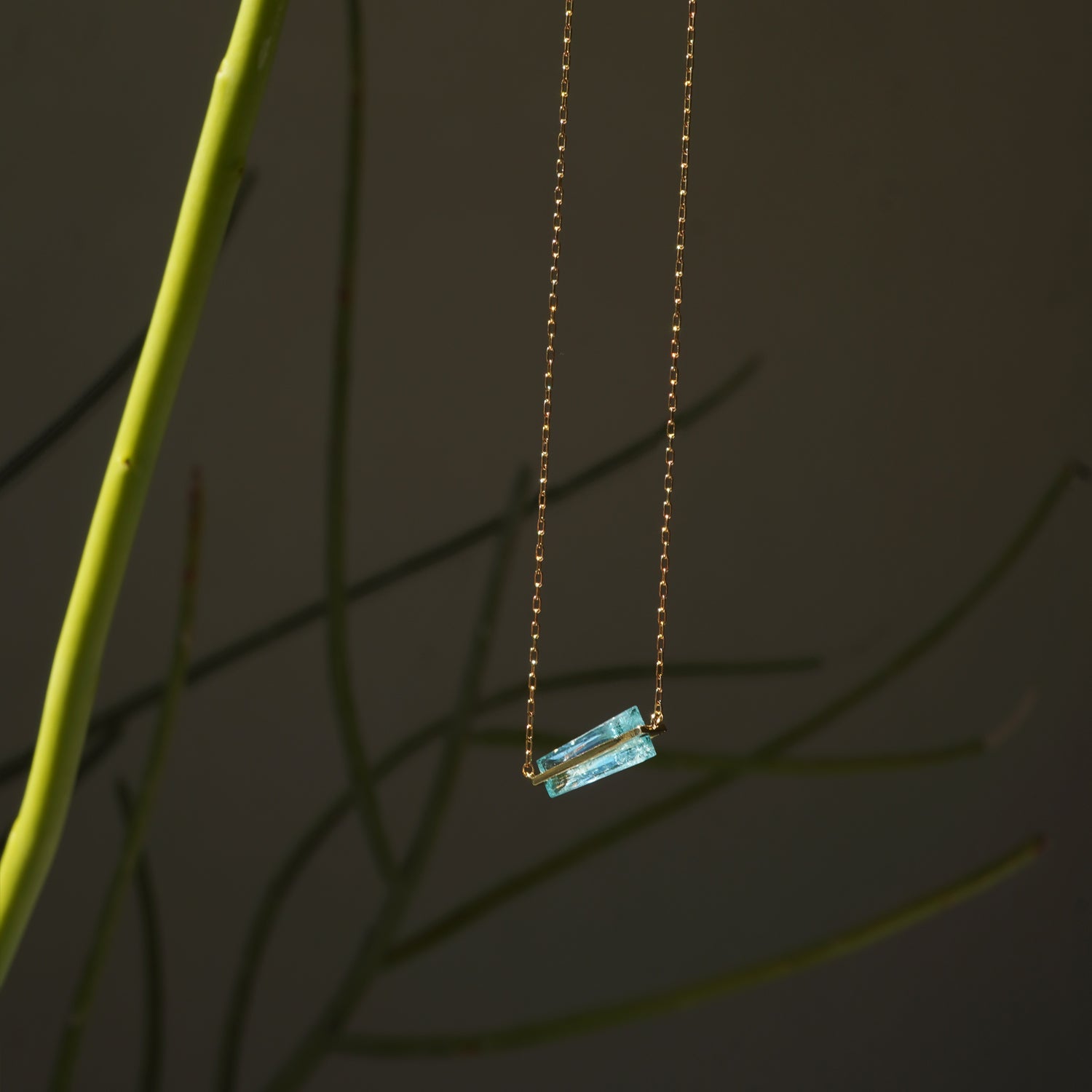BAND NECKLACE PARAIBA TOURMALINE #3758