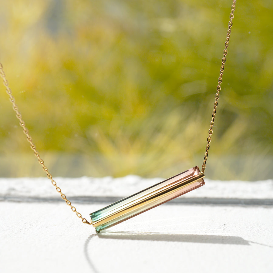 BAND NECKLACE TOURMALINE #2916