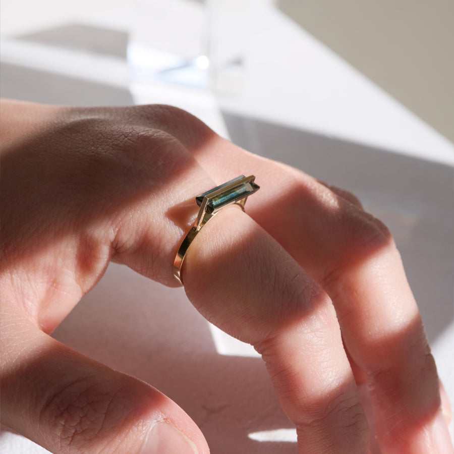 BAND RING TOURMALINE#4096