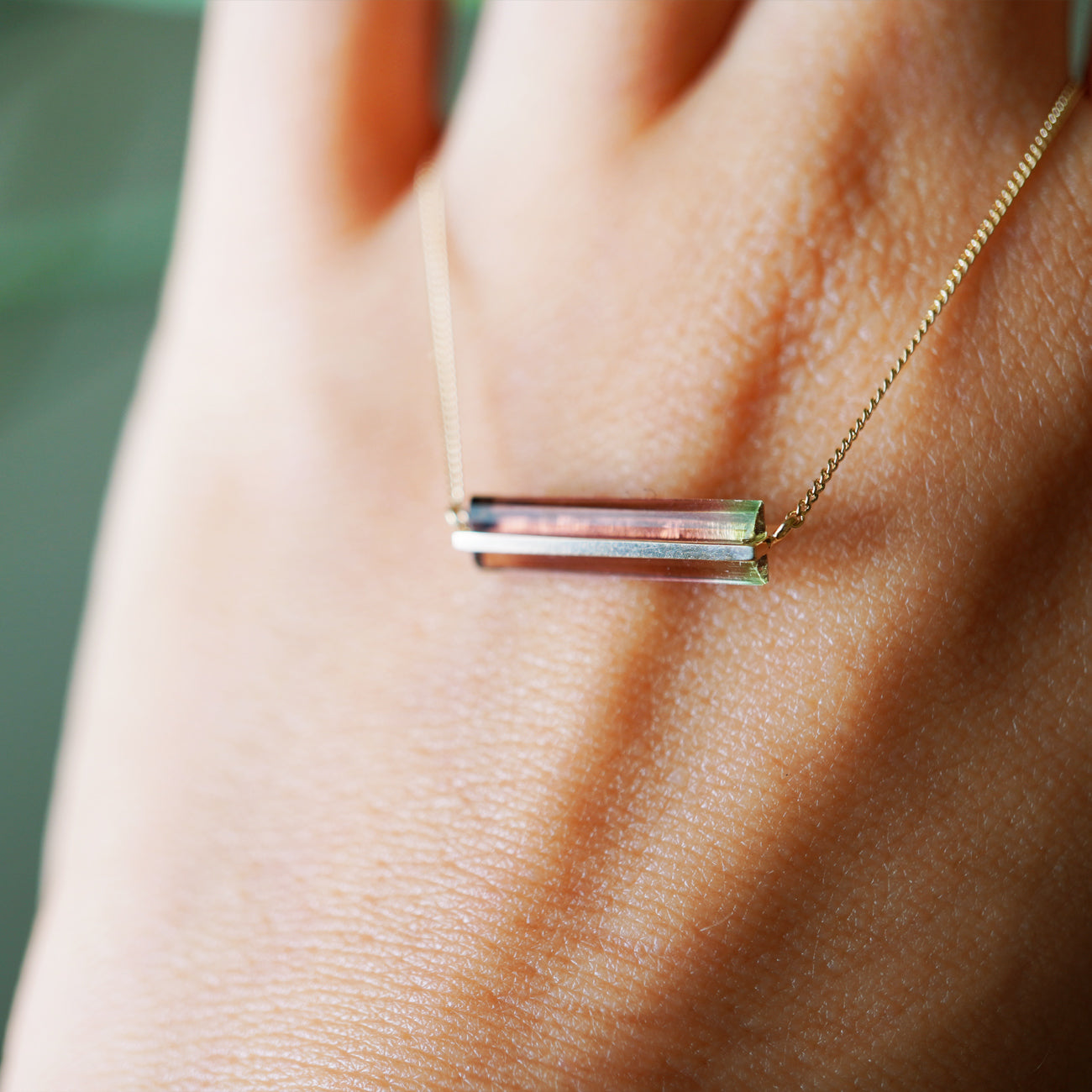 BAND NECKLACE TOURMALINE #4035