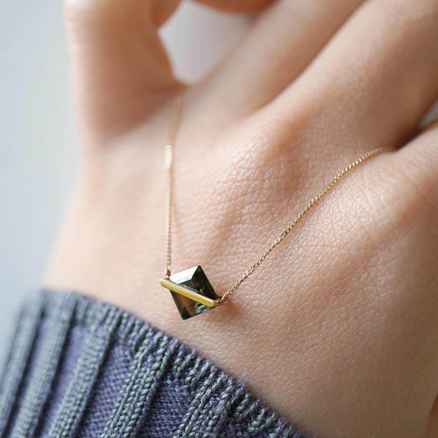 BAND NECKLACE TOURMALINE #3818