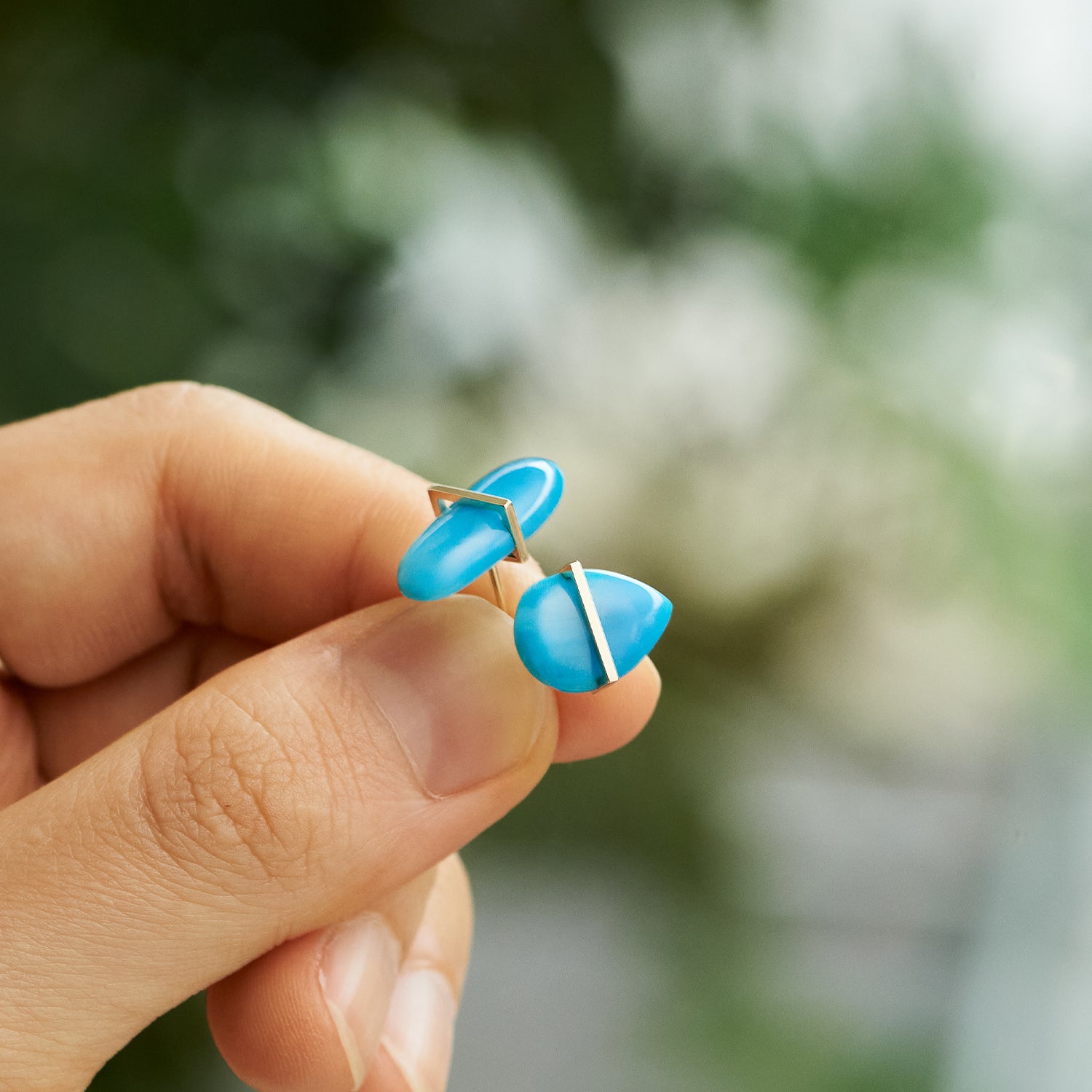 BAND EARRING TURQUOISE #3913