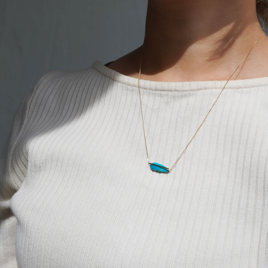 BAND NECKLACE TURQUOISE #4235