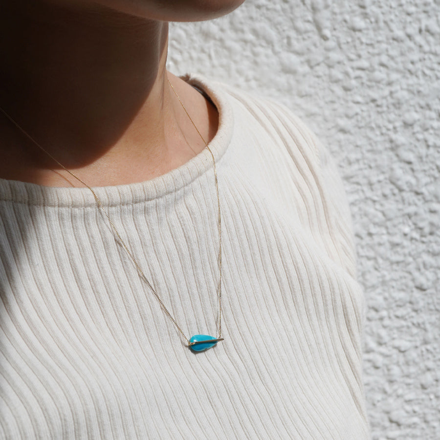BAND NECKLACE TURQUOISE #4235