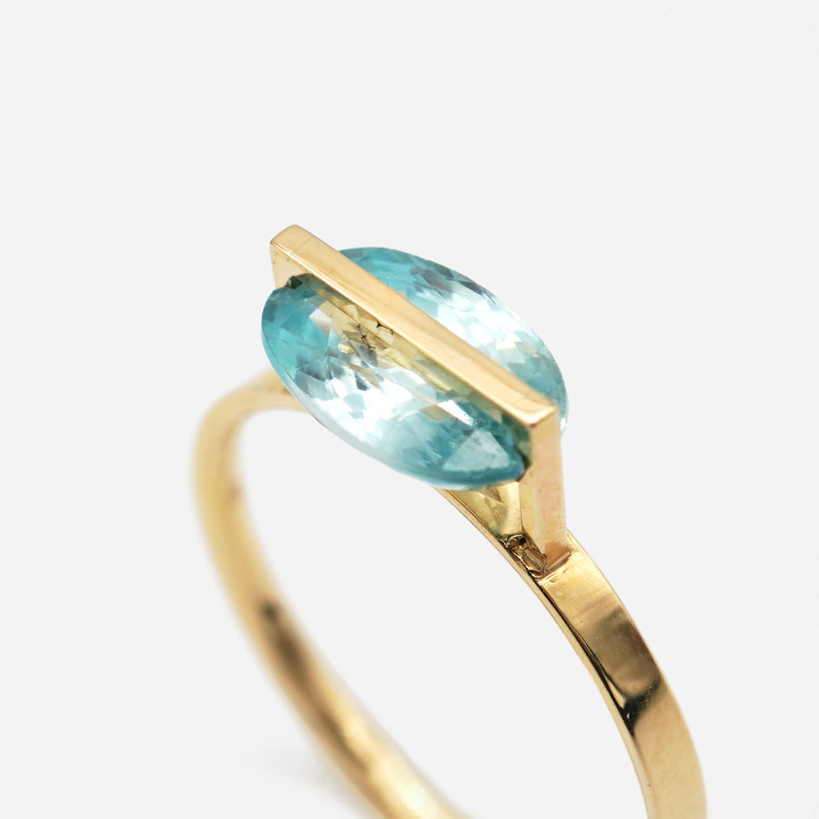 BAND RING BLUE ZIRCON #3990