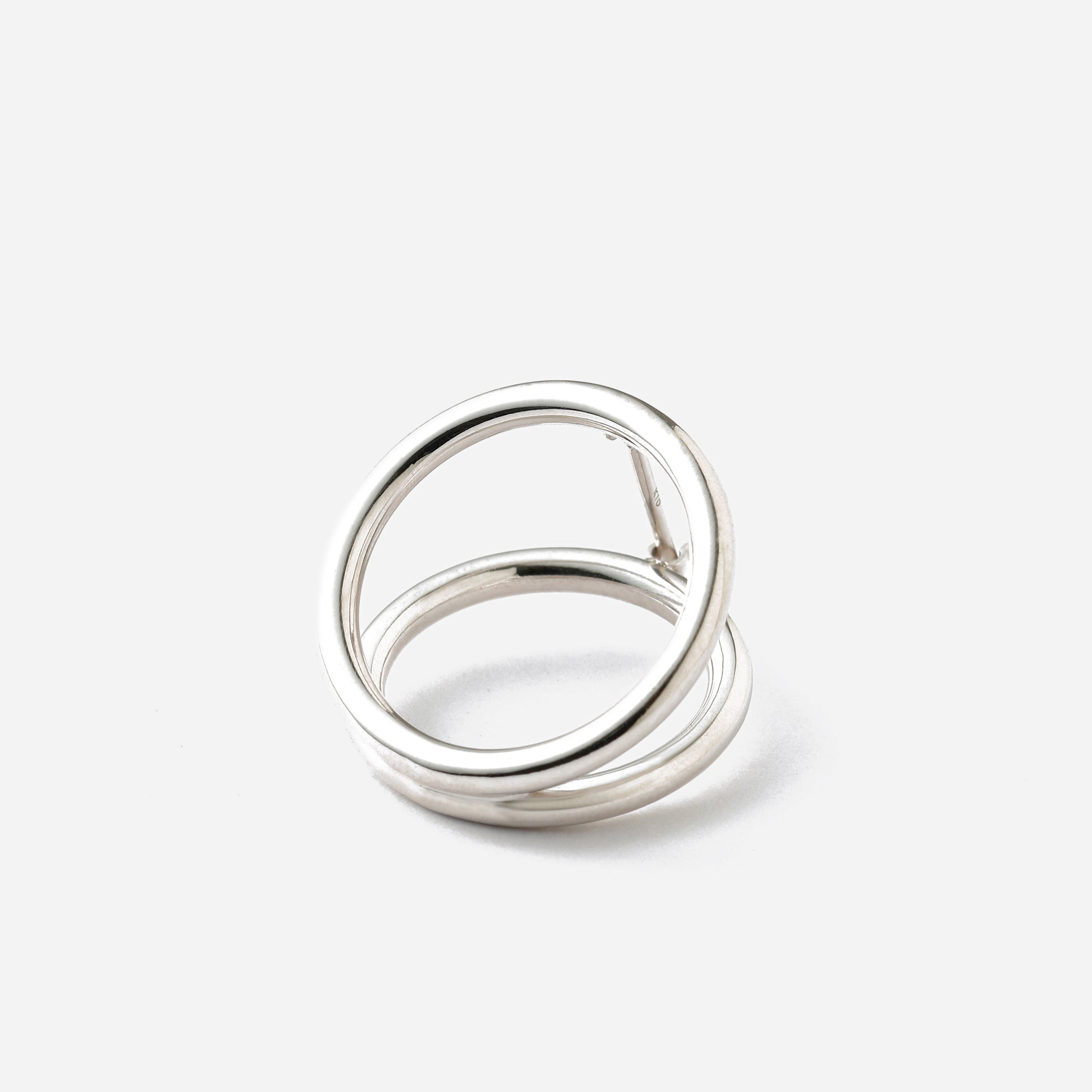 CLIP thick S silver EARRING