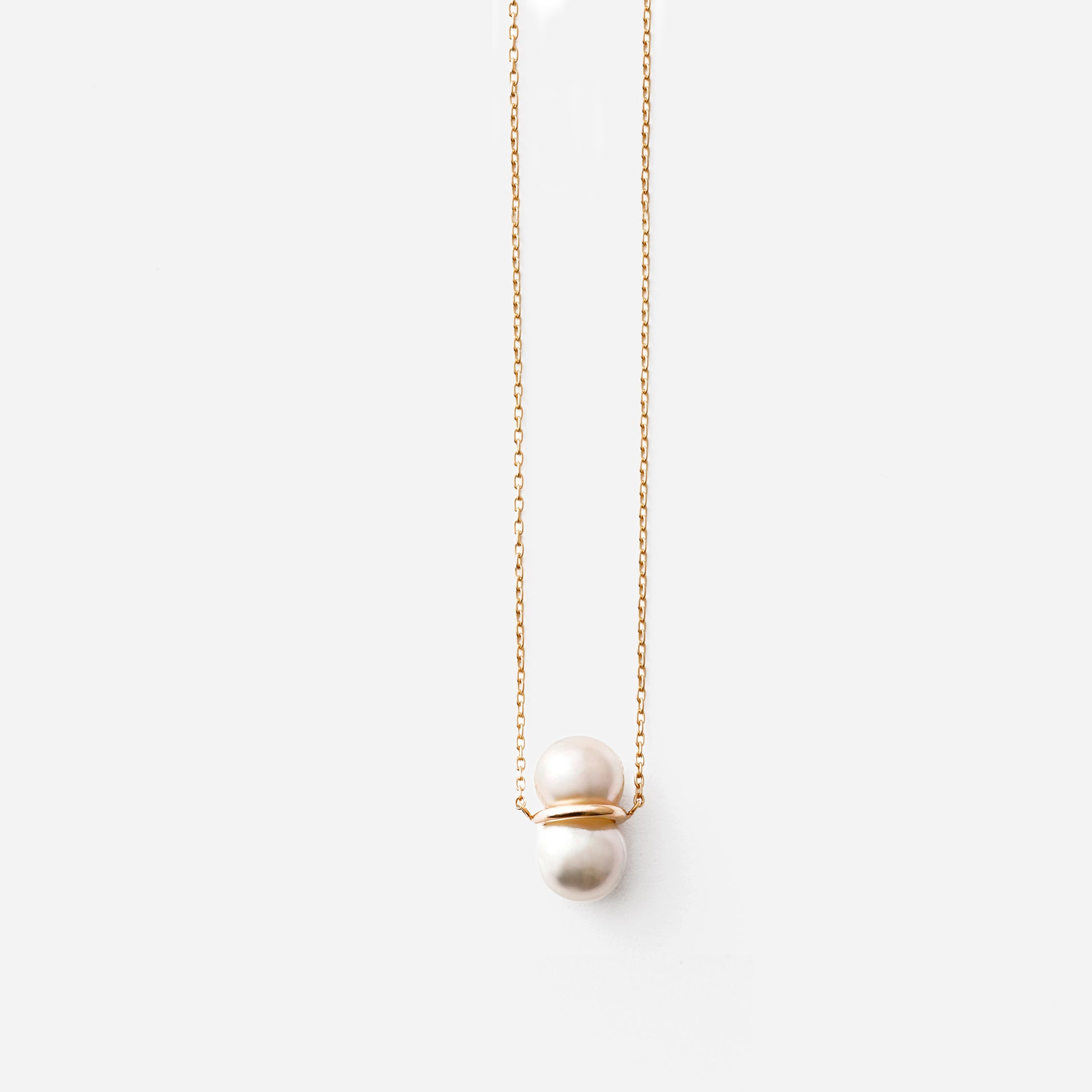 TWIN PEARL NECKLACE M