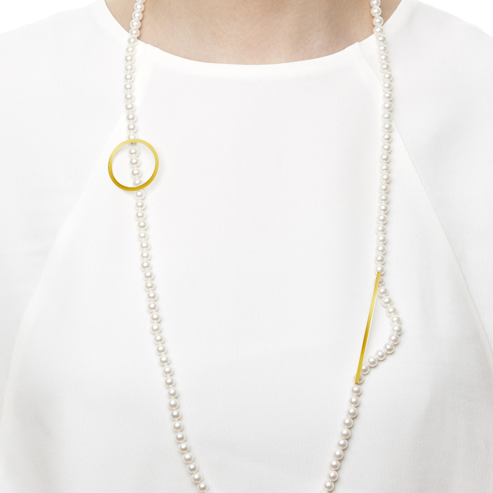 ATTACHMENT NECKLACE WITH PARTS CIRCLE S
