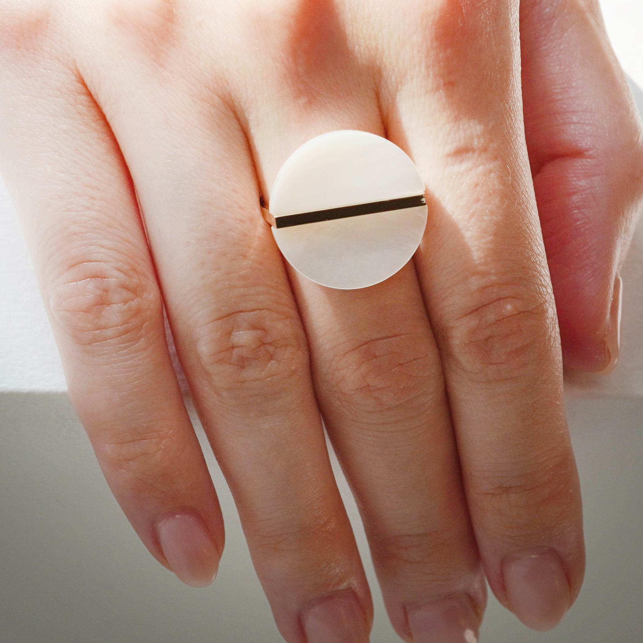 SLICE RING 白蝶貝 #1443