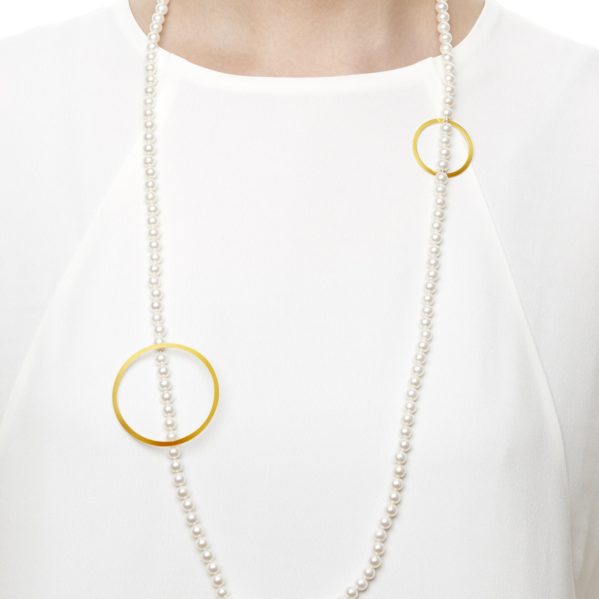ATTACHMENT NECKLACE WITH PARTS CIRCLE S