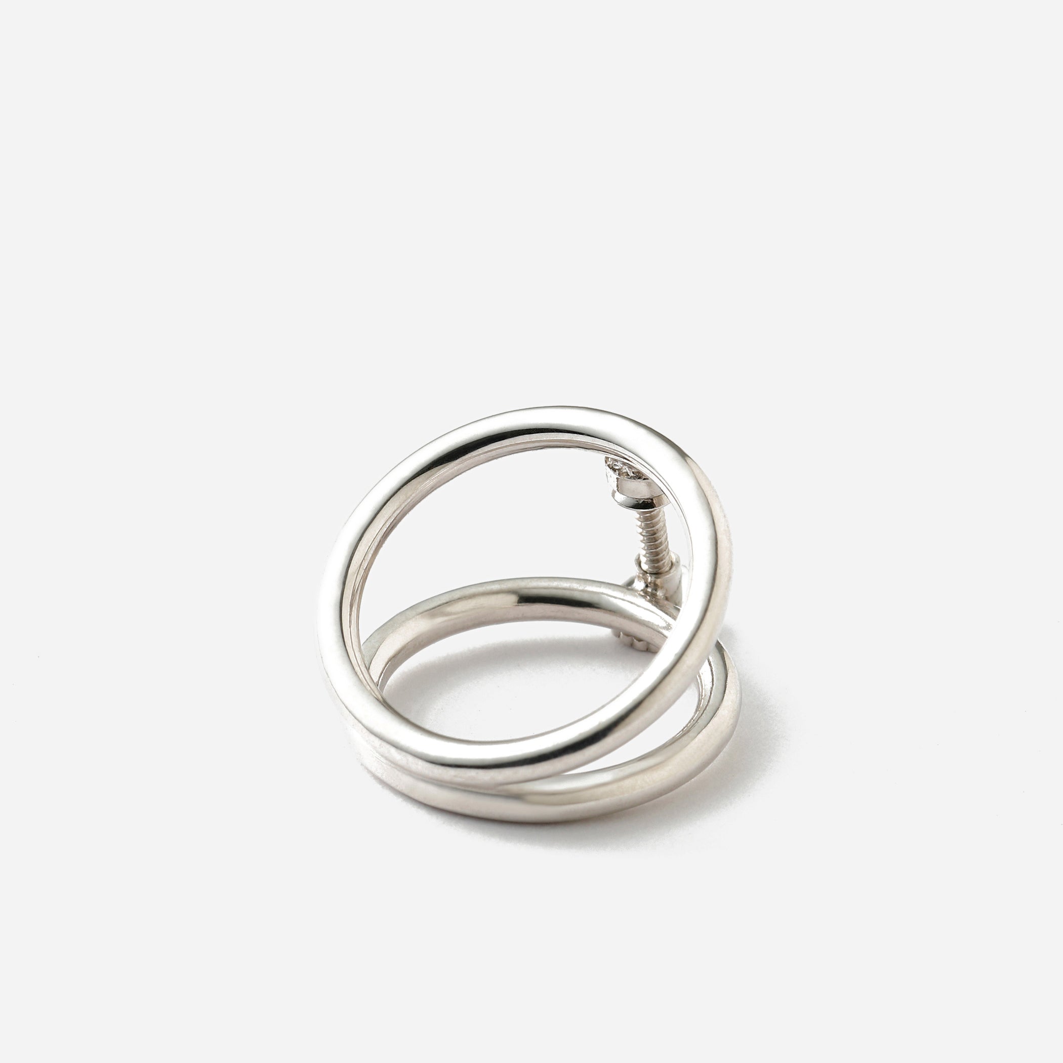 CLIP thick S silver EARRING