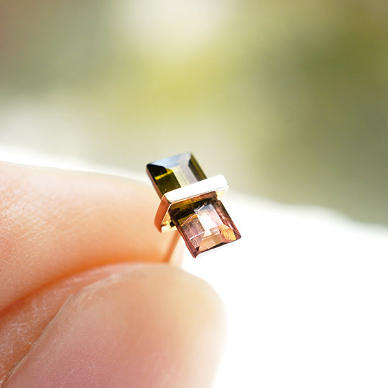 BAND EARRINGS TOURMALINE #1172