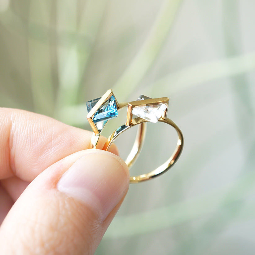 BAND RING BLUETOPAZ #2528