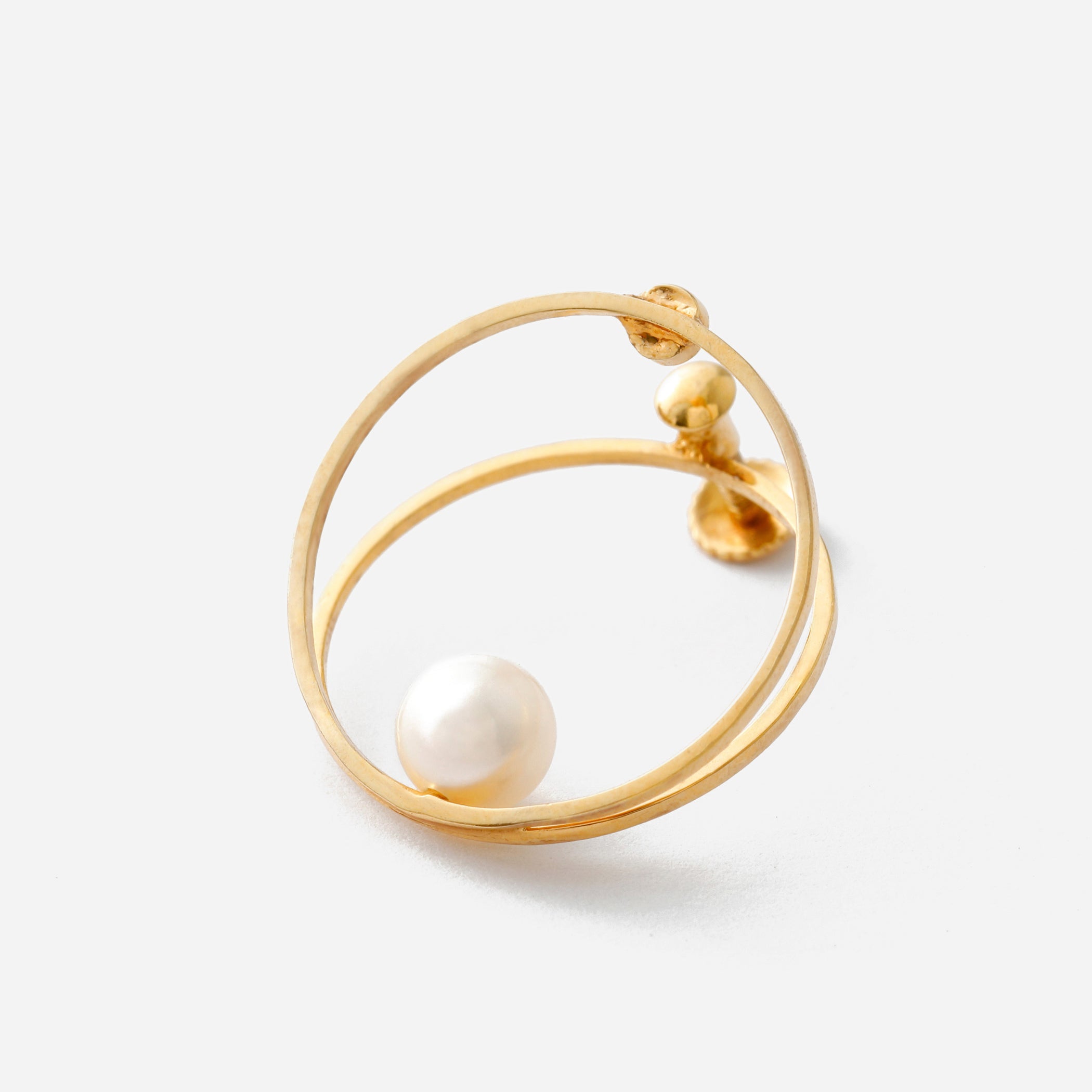 CLIP PEARL EARRING L