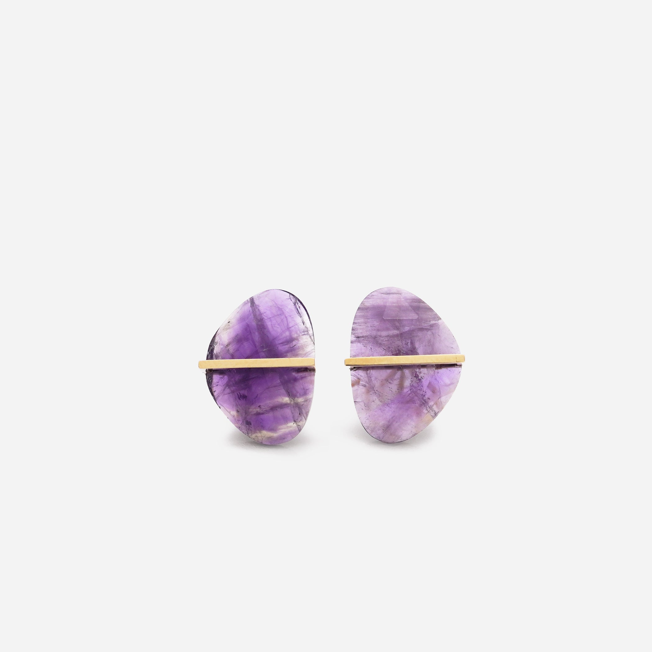 BAND EARRING AMETHYST #2178