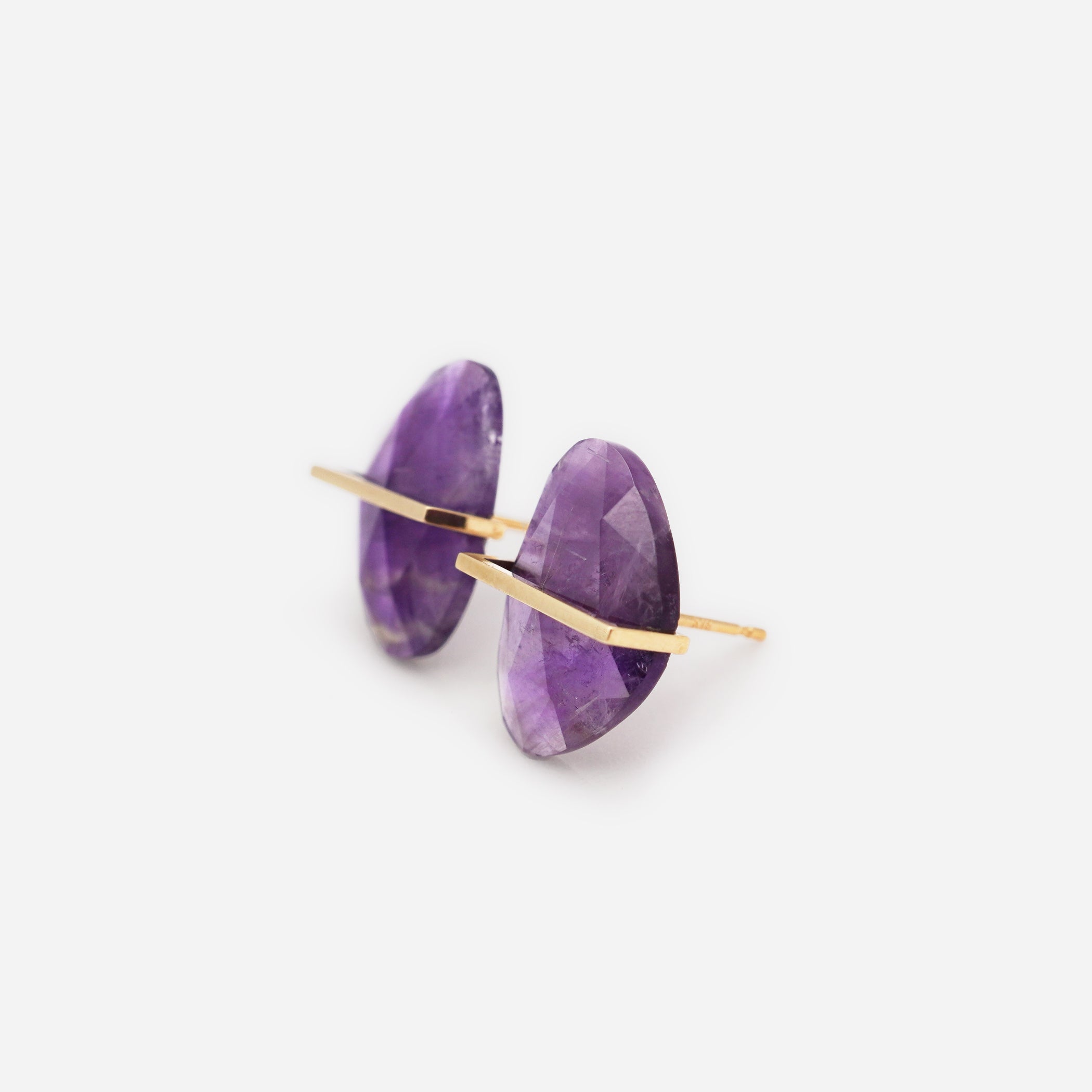 BAND EARRING AMETHYST #2178