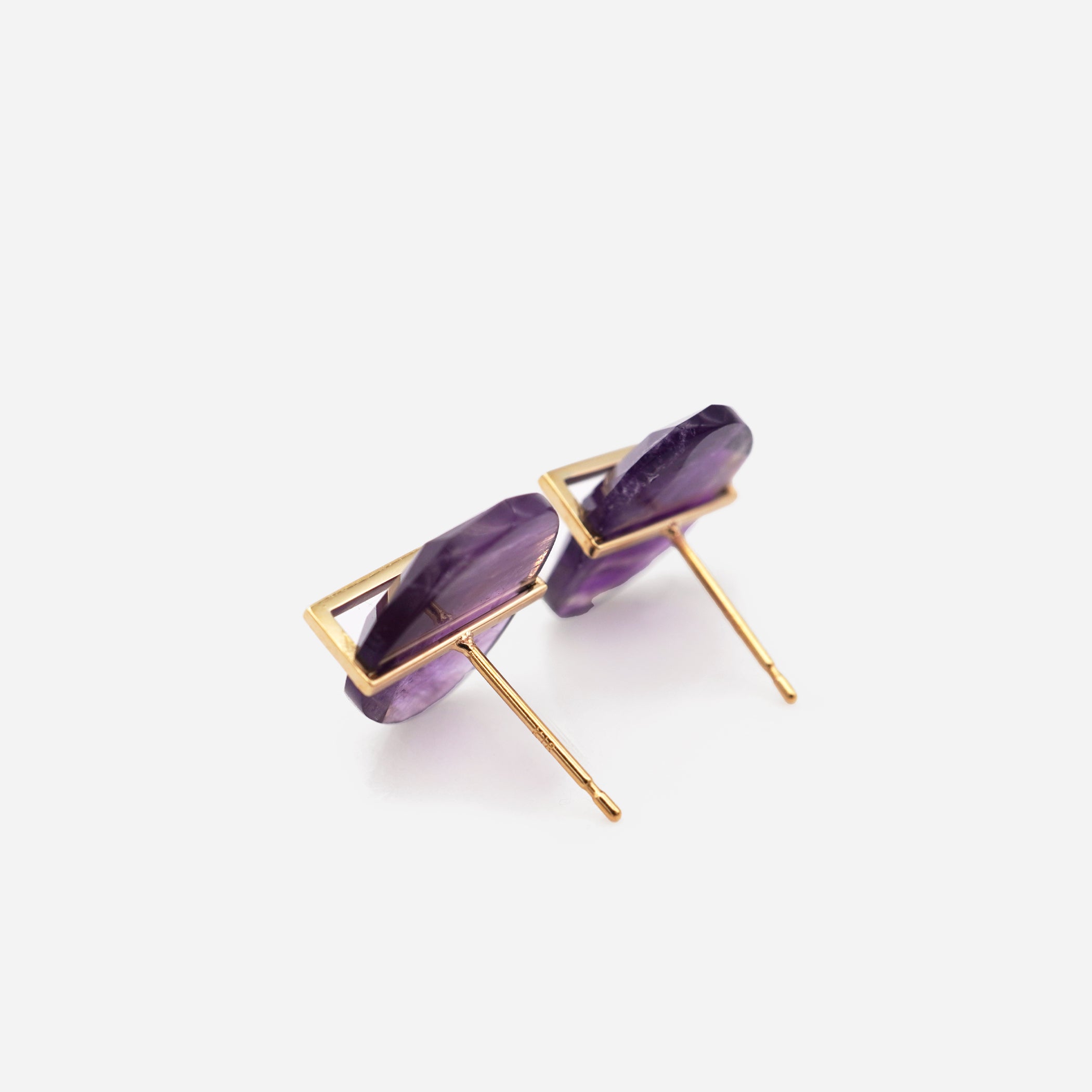 BAND EARRING AMETHYST #2178