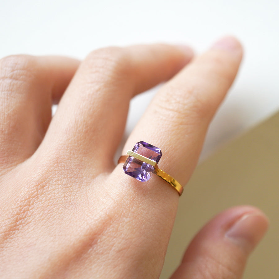 BAND RING AMETHYST  #2231