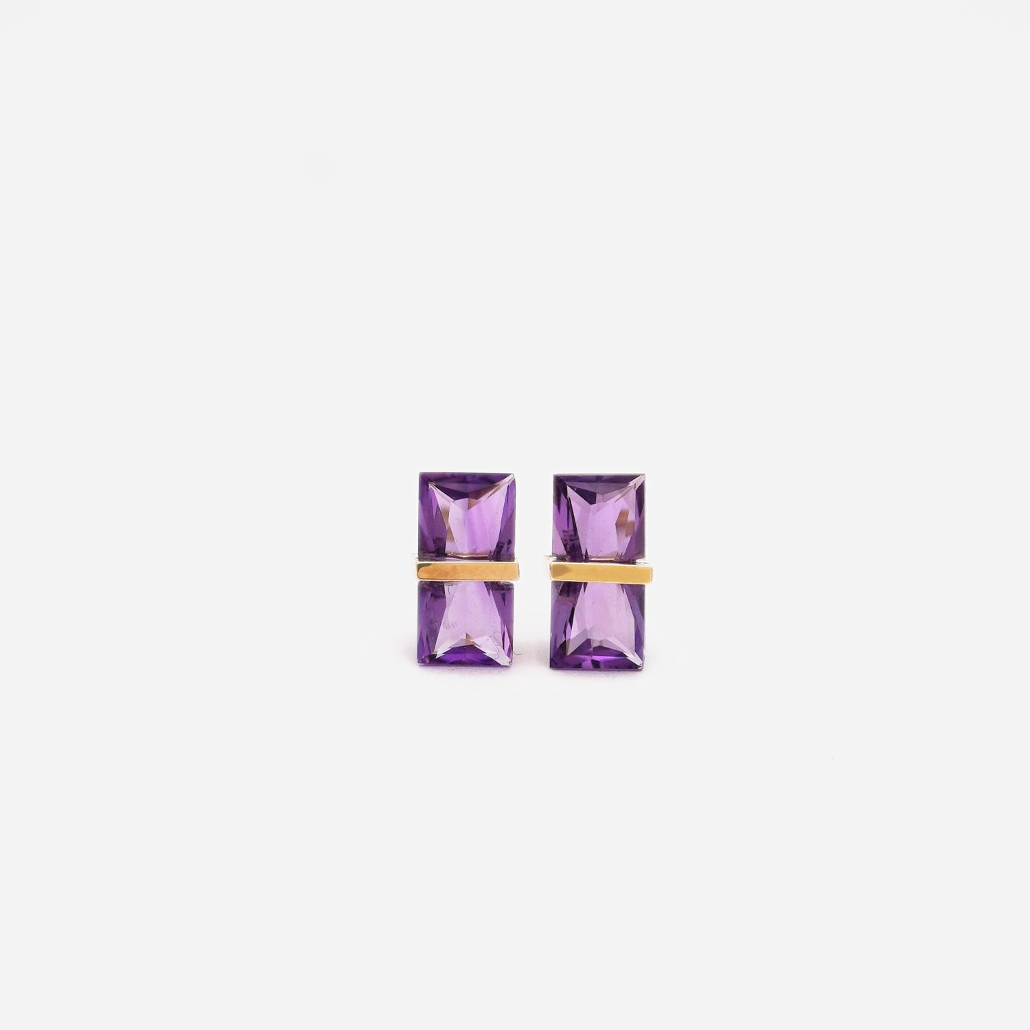 BAND EARRINGS AMETHYST #2453
