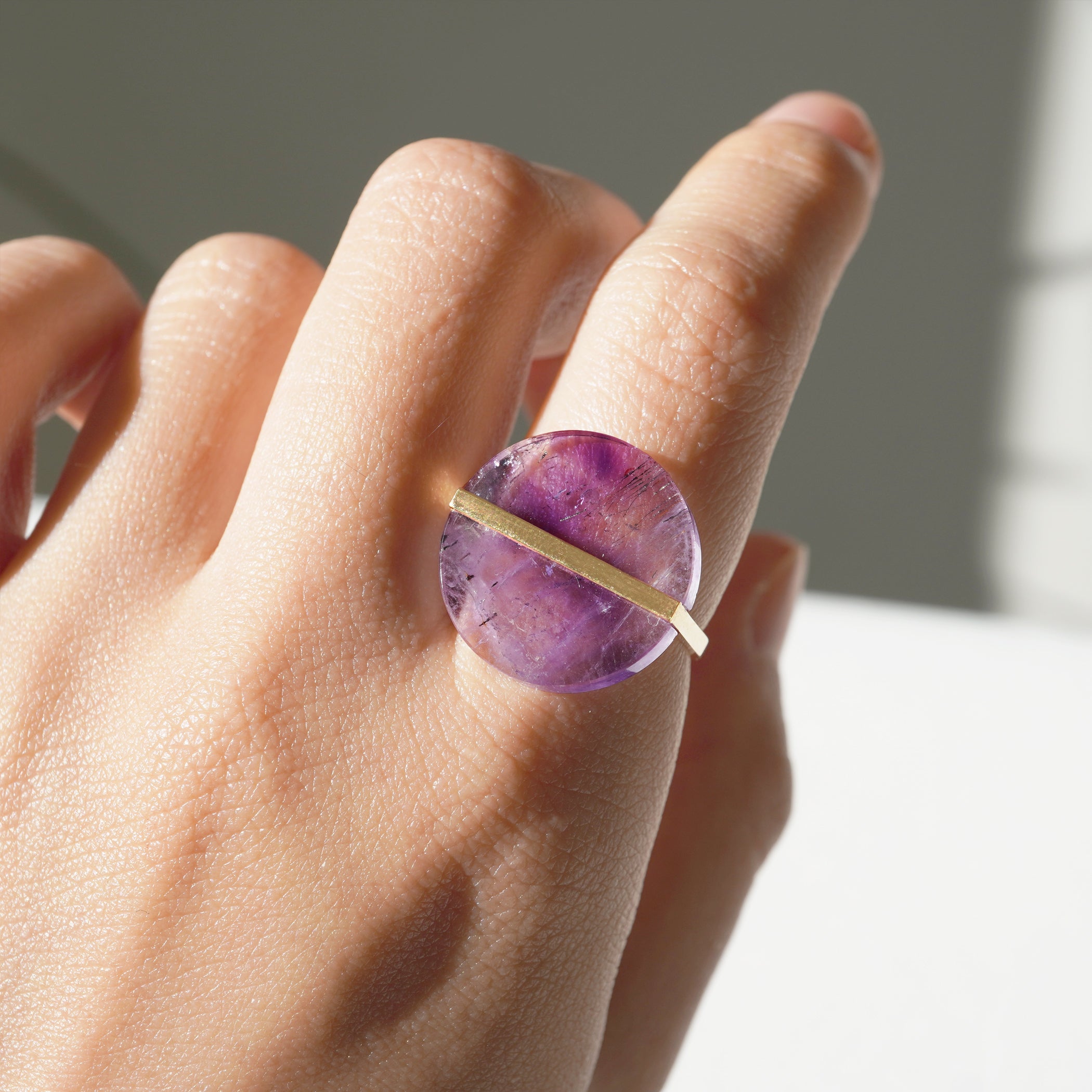 SLICE RING AMETHYST #1871