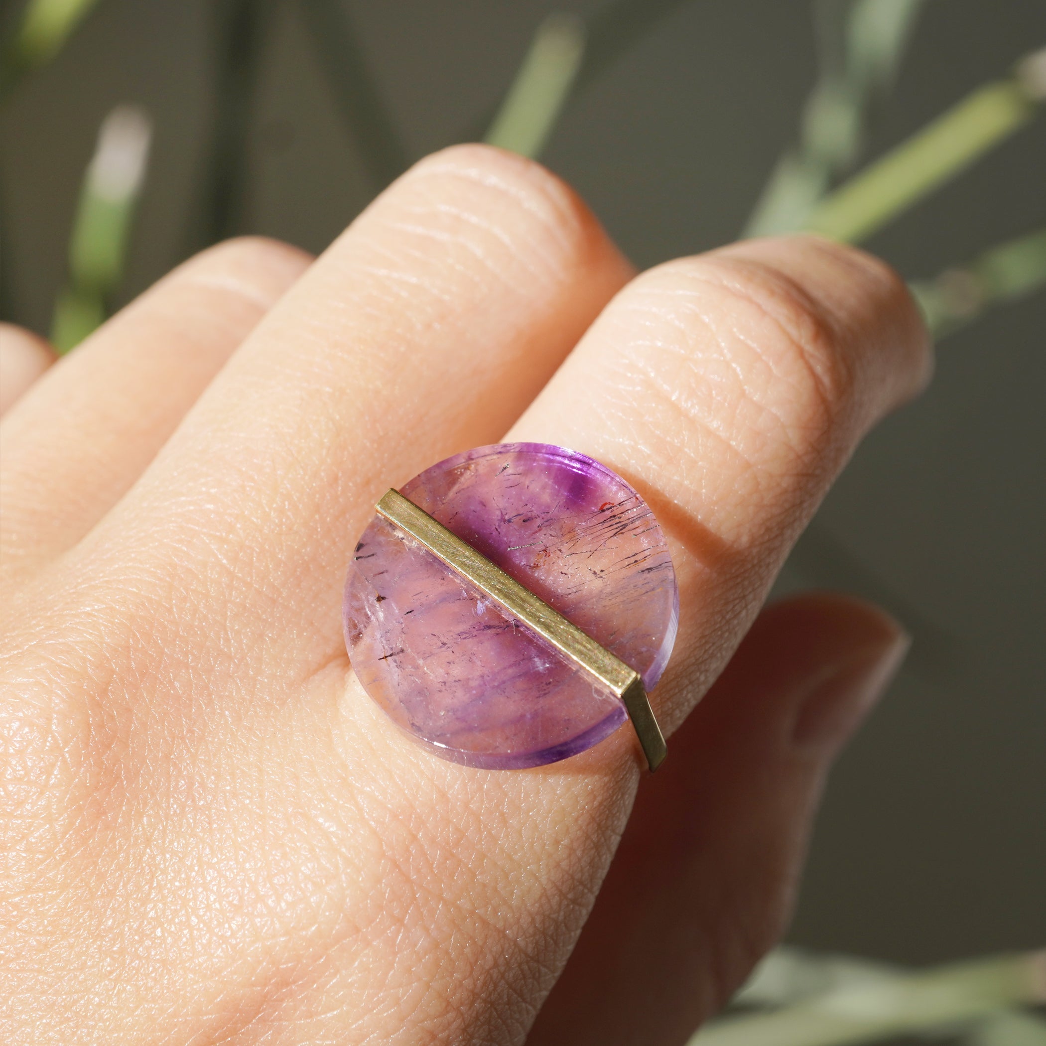 SLICE RING AMETHYST #1871