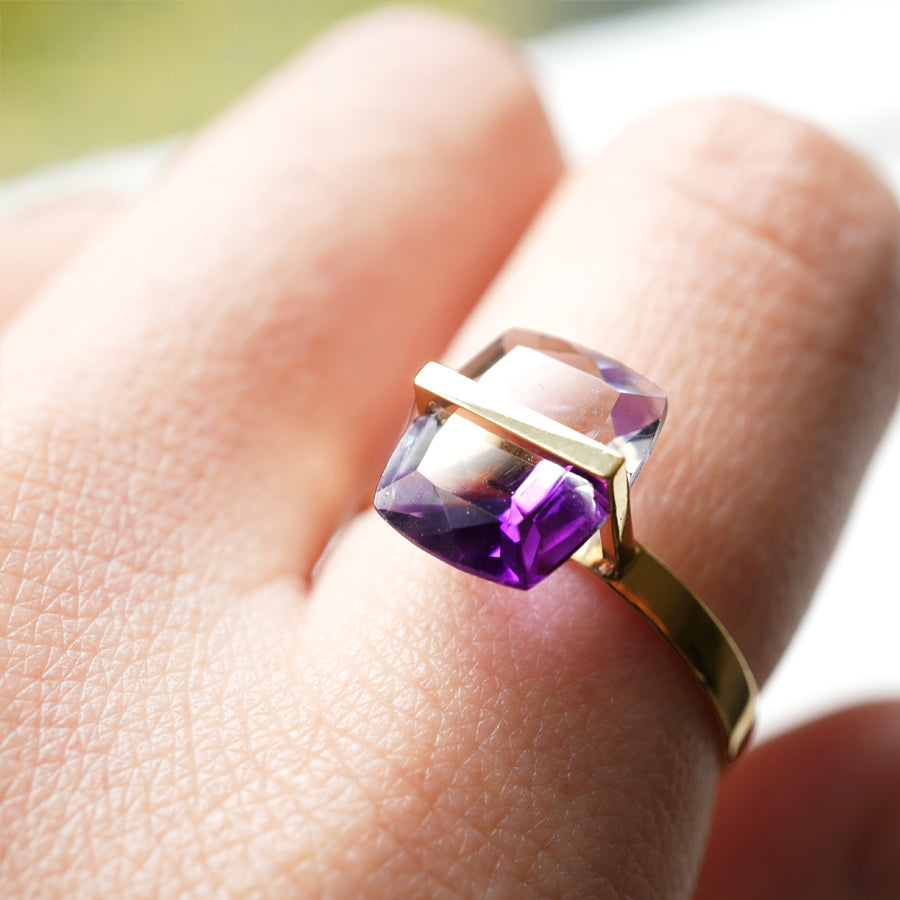 BAND RING AMETHYST  #2893