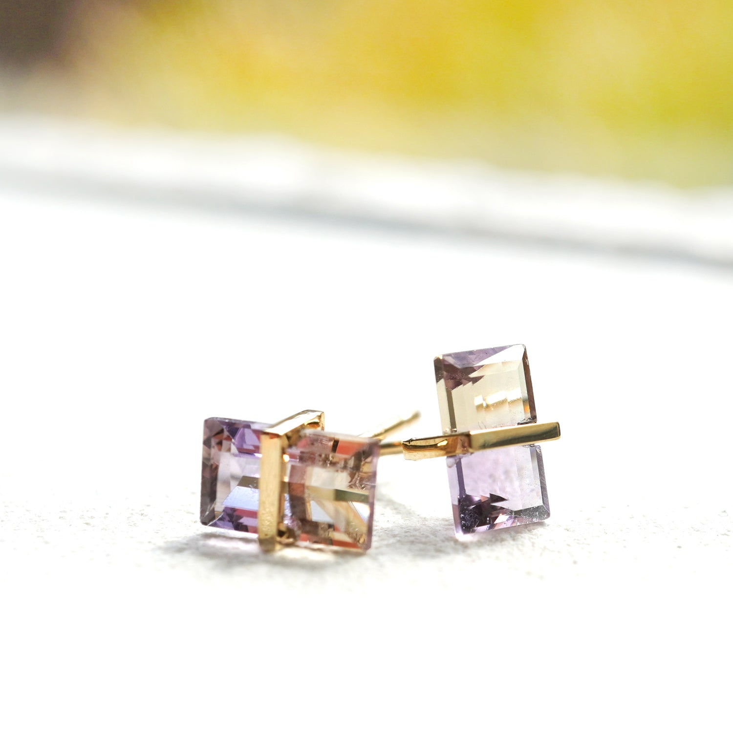 BAND EARRINGS AMETRINE #2949