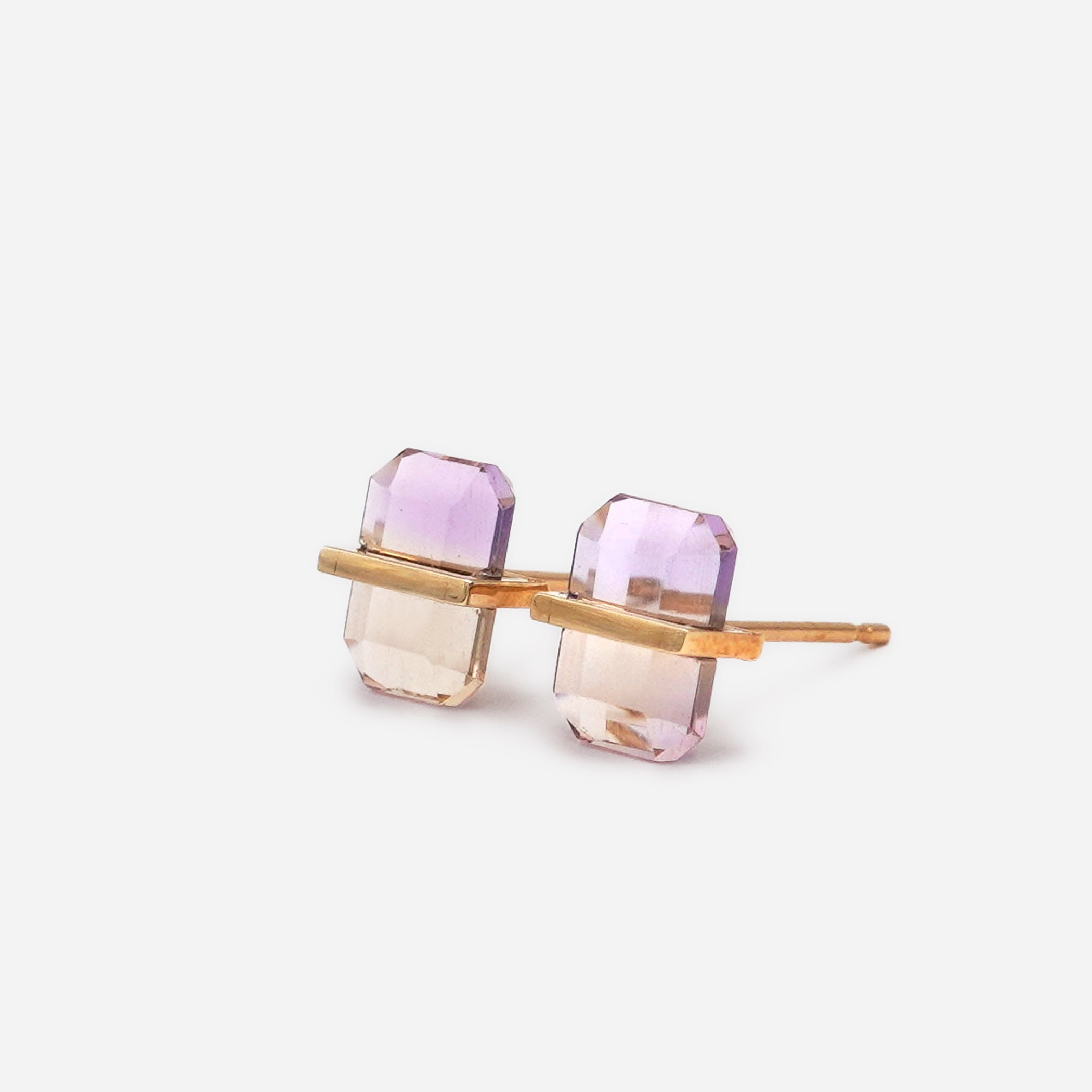 BAND EARRINGS AMETRINE #2148