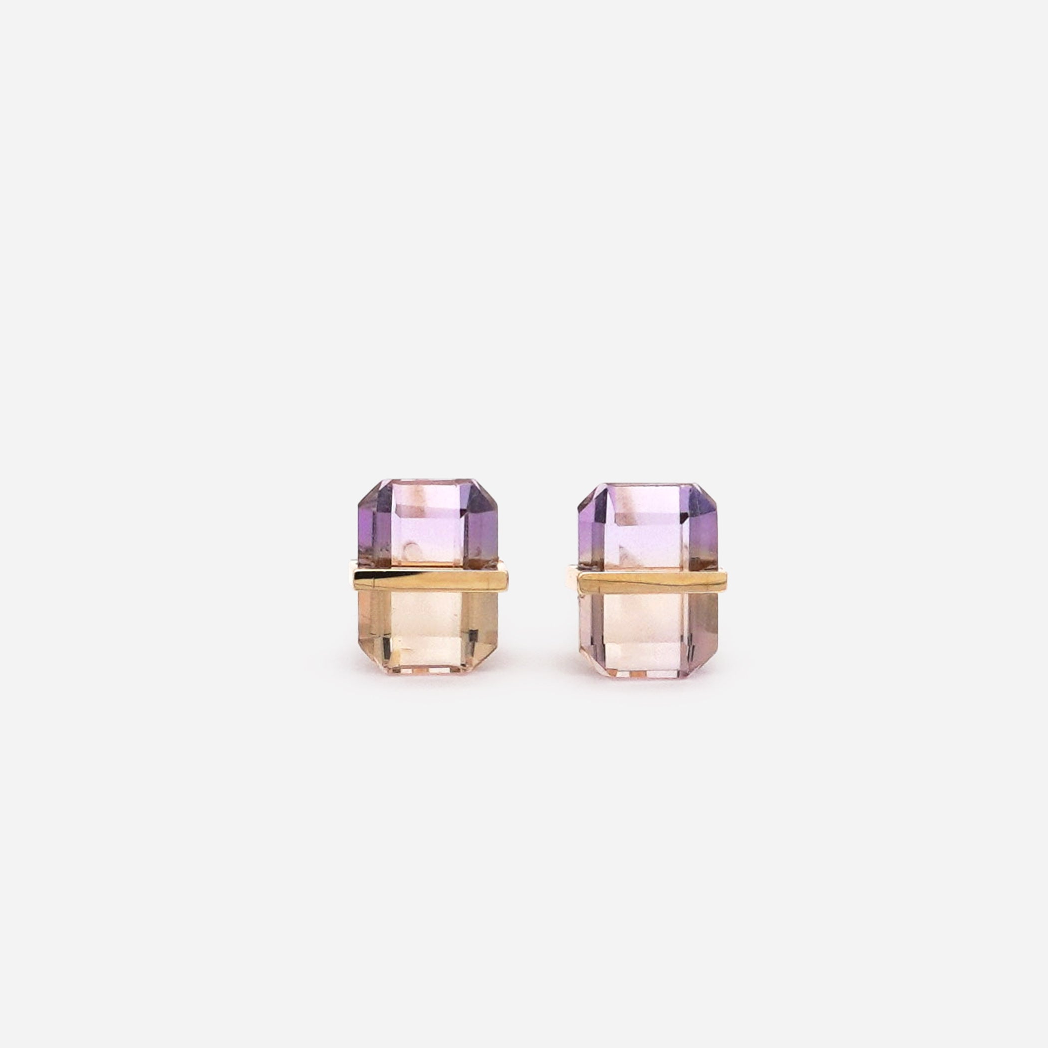 BAND EARRINGS AMETRINE #2148