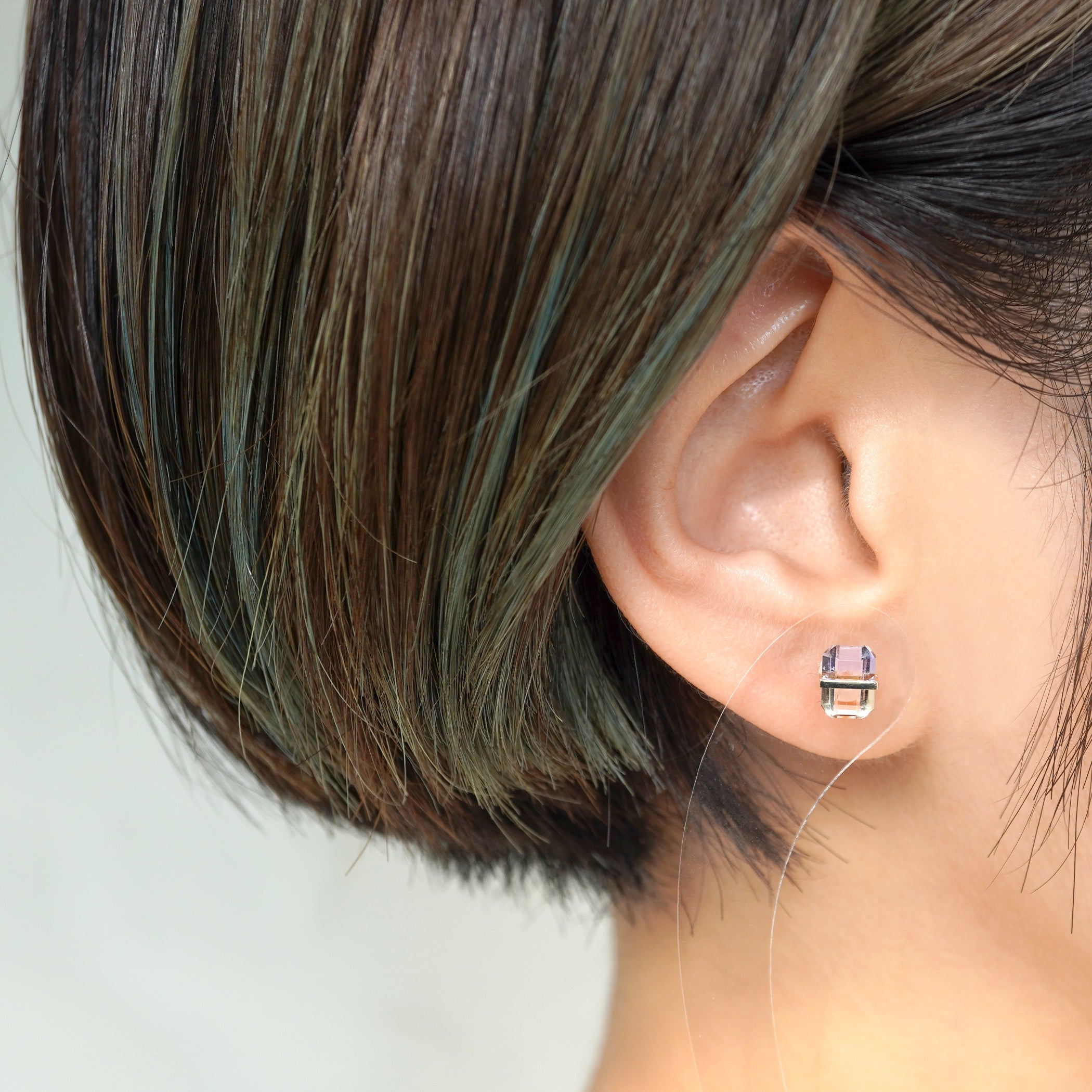 BAND EARRINGS AMETRINE #2148