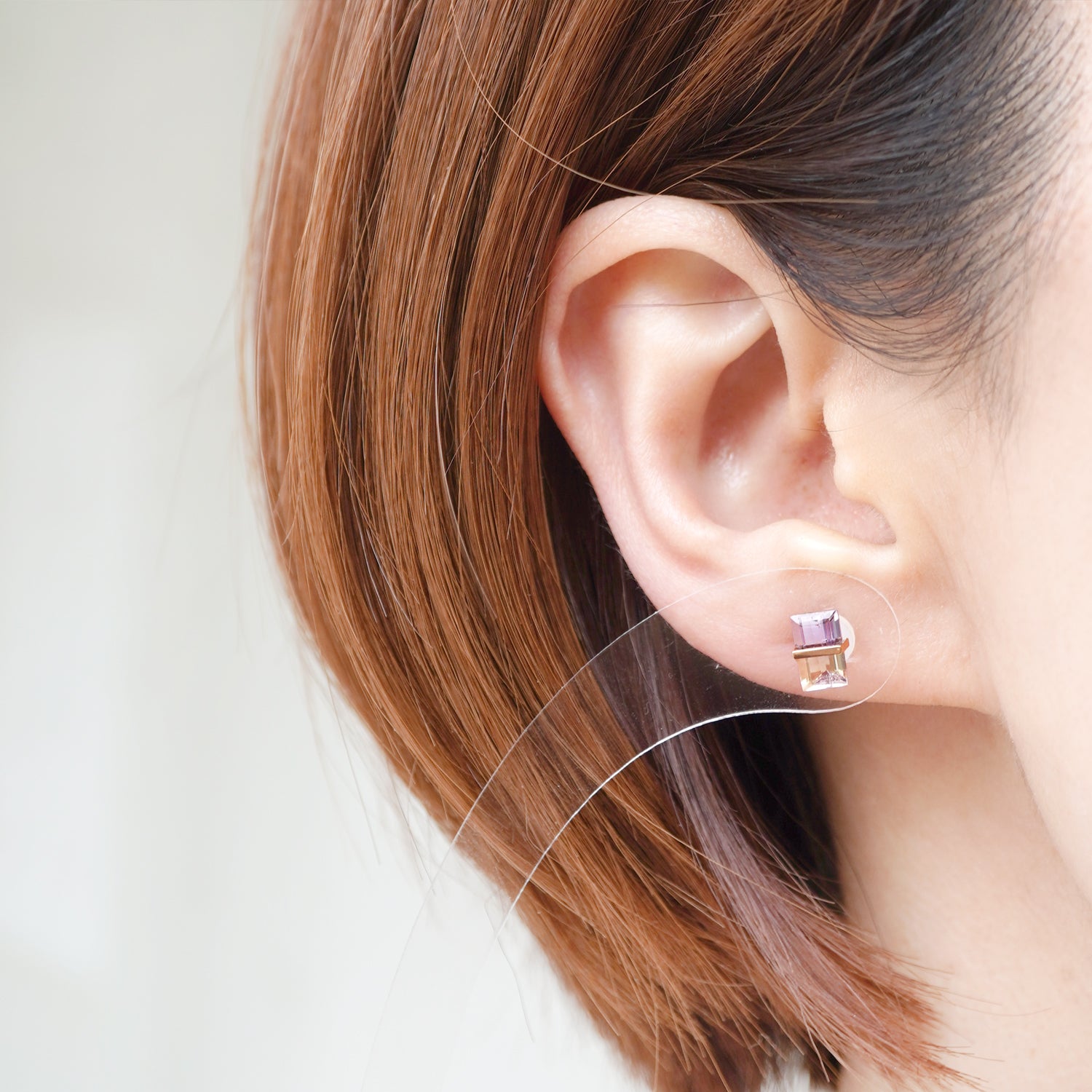 BAND EARRINGS AMETRINE #2949