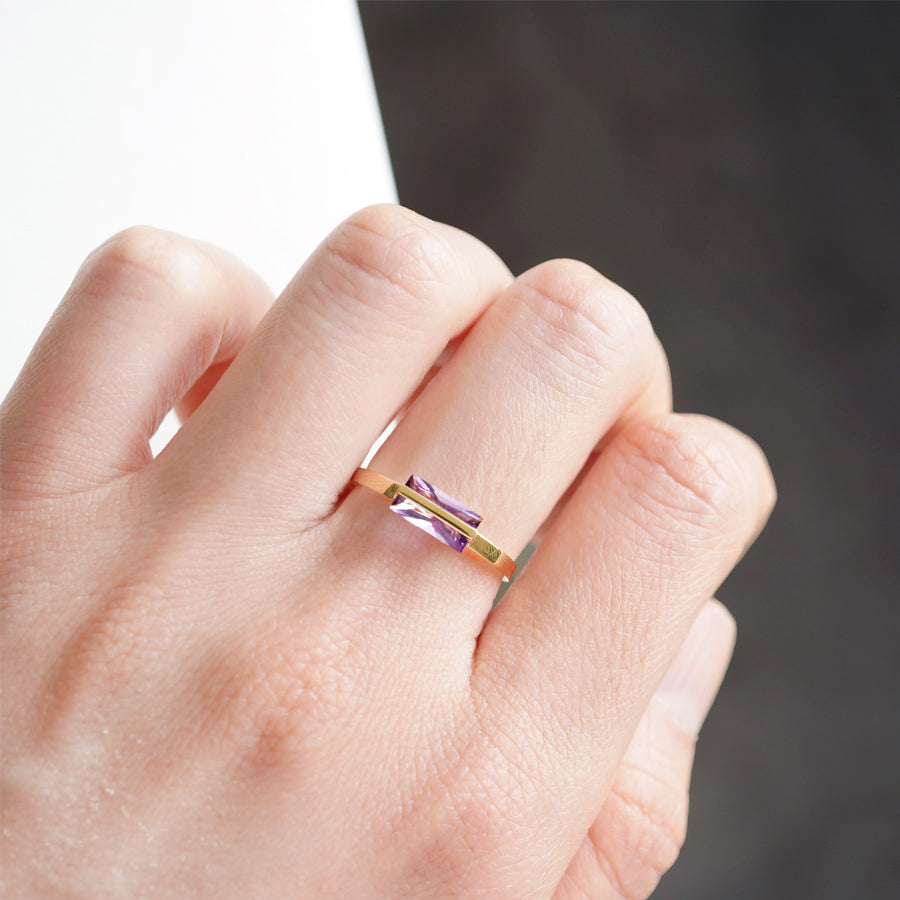BAND RING AMETHYST #2503