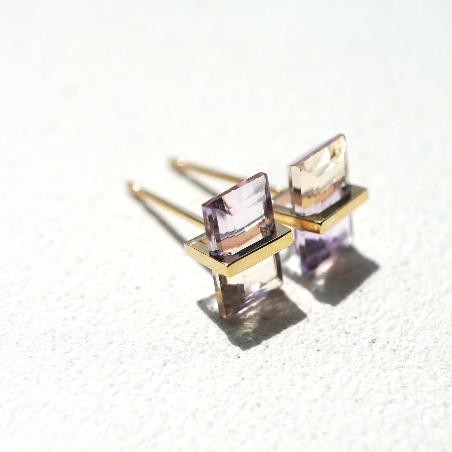 BAND EARRINGS AMETRINE #2949