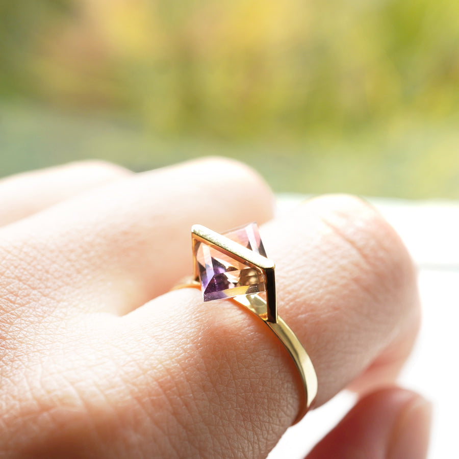 BAND RING AMETRINE #2937