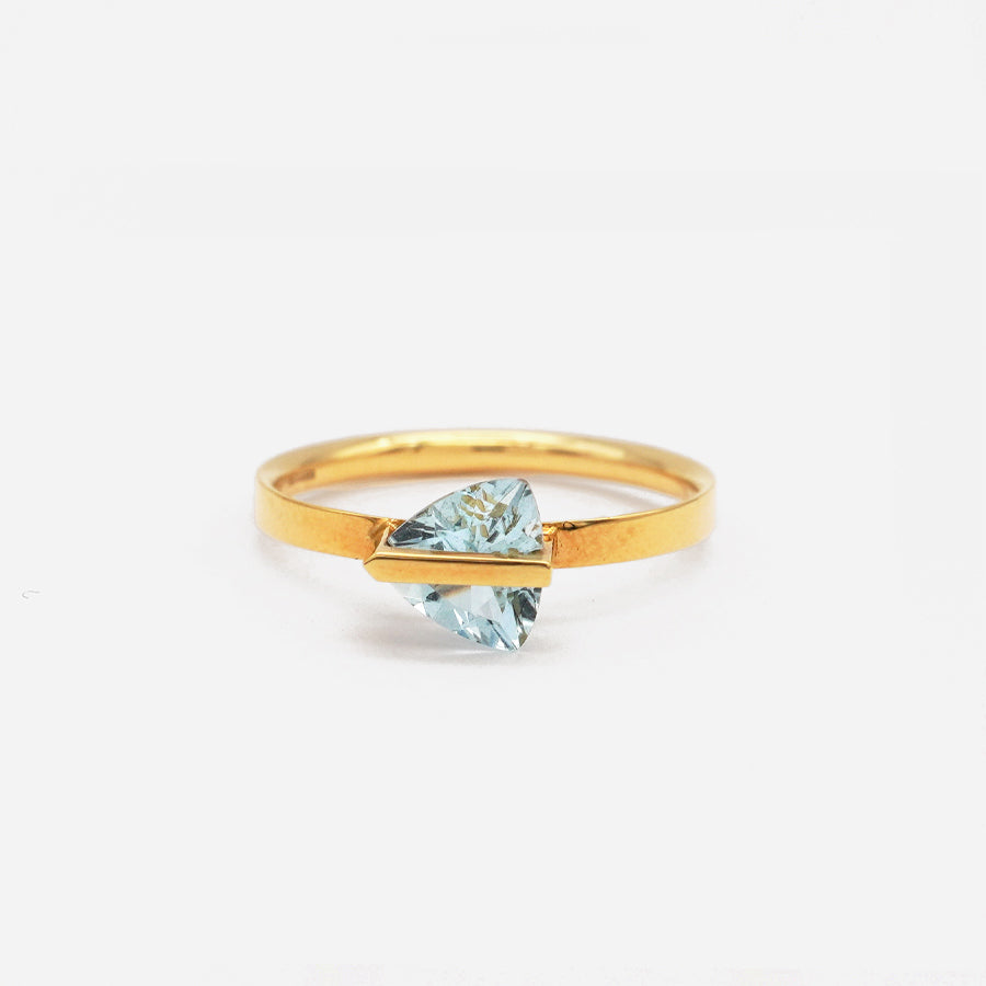BAND RING AQUAMARINE #2034