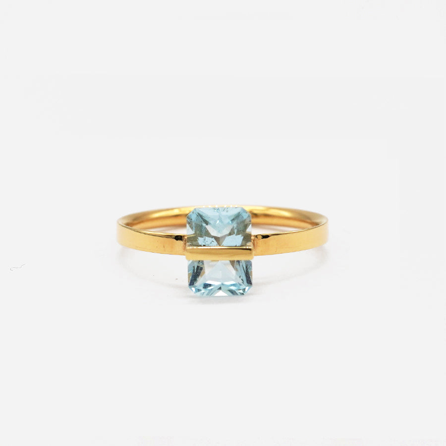 BAND RING AQUAMARINE #1997