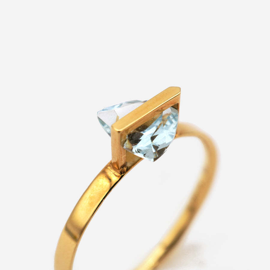 BAND RING AQUAMARINE #2034