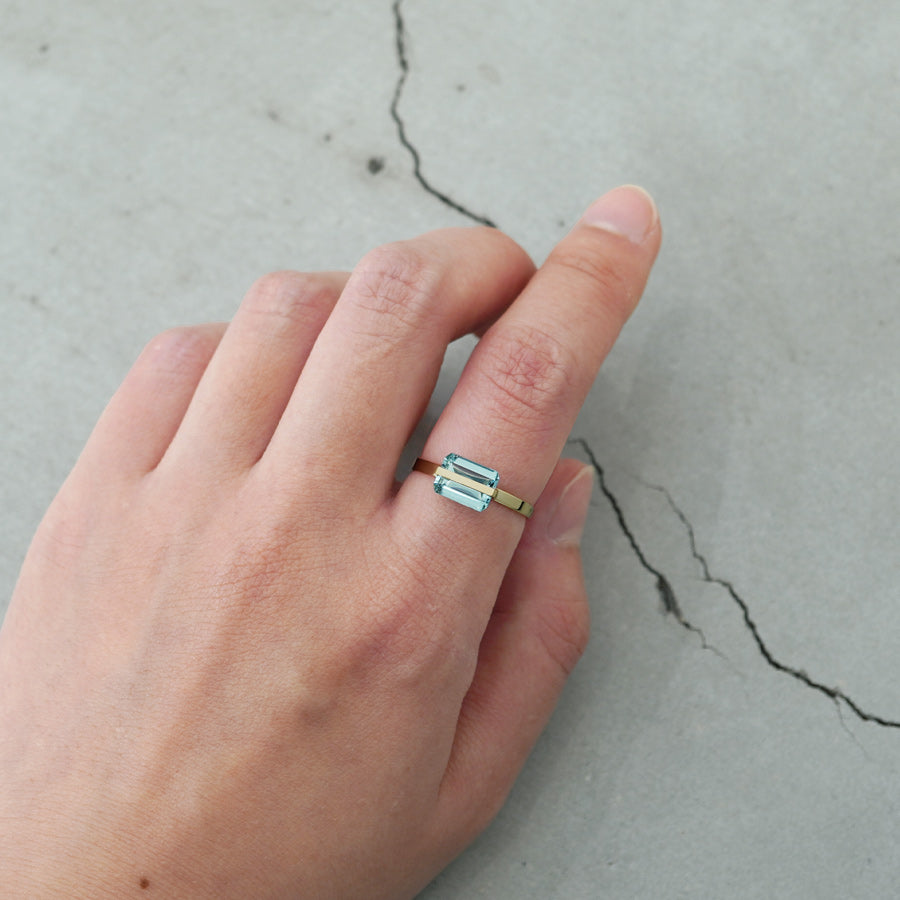 BAND RING AQUAMARINE #2412