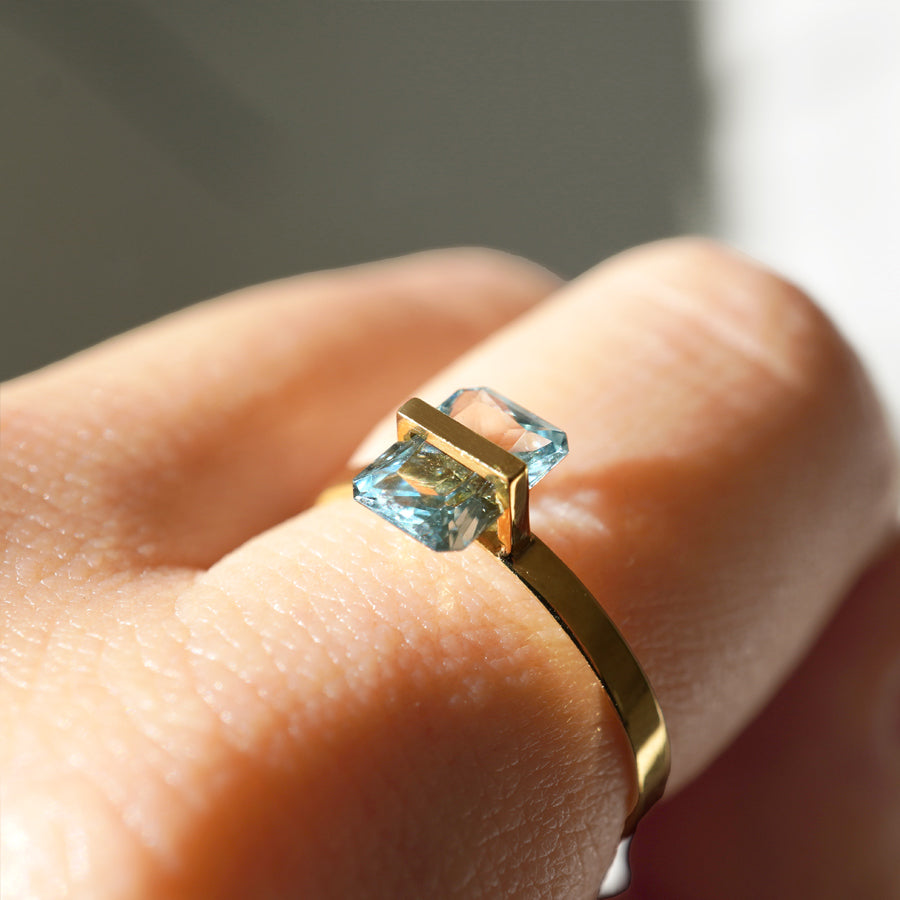 BAND RING AQUAMARINE #1997