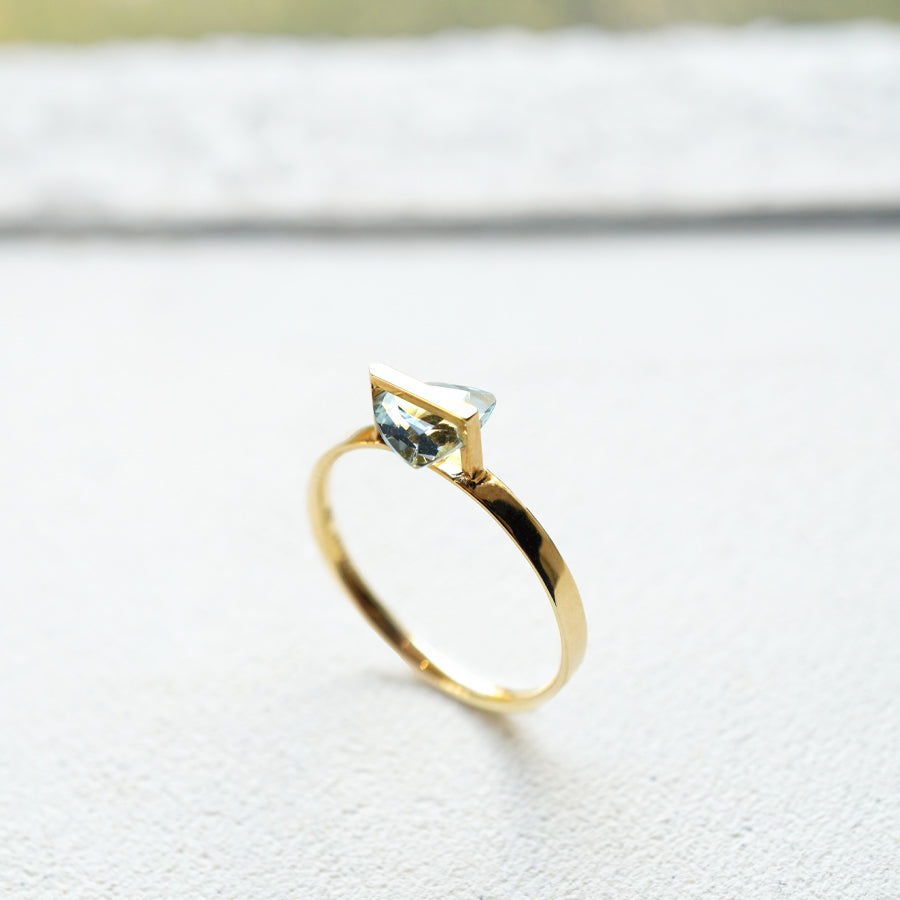 BAND RING AQUAMARINE #2034