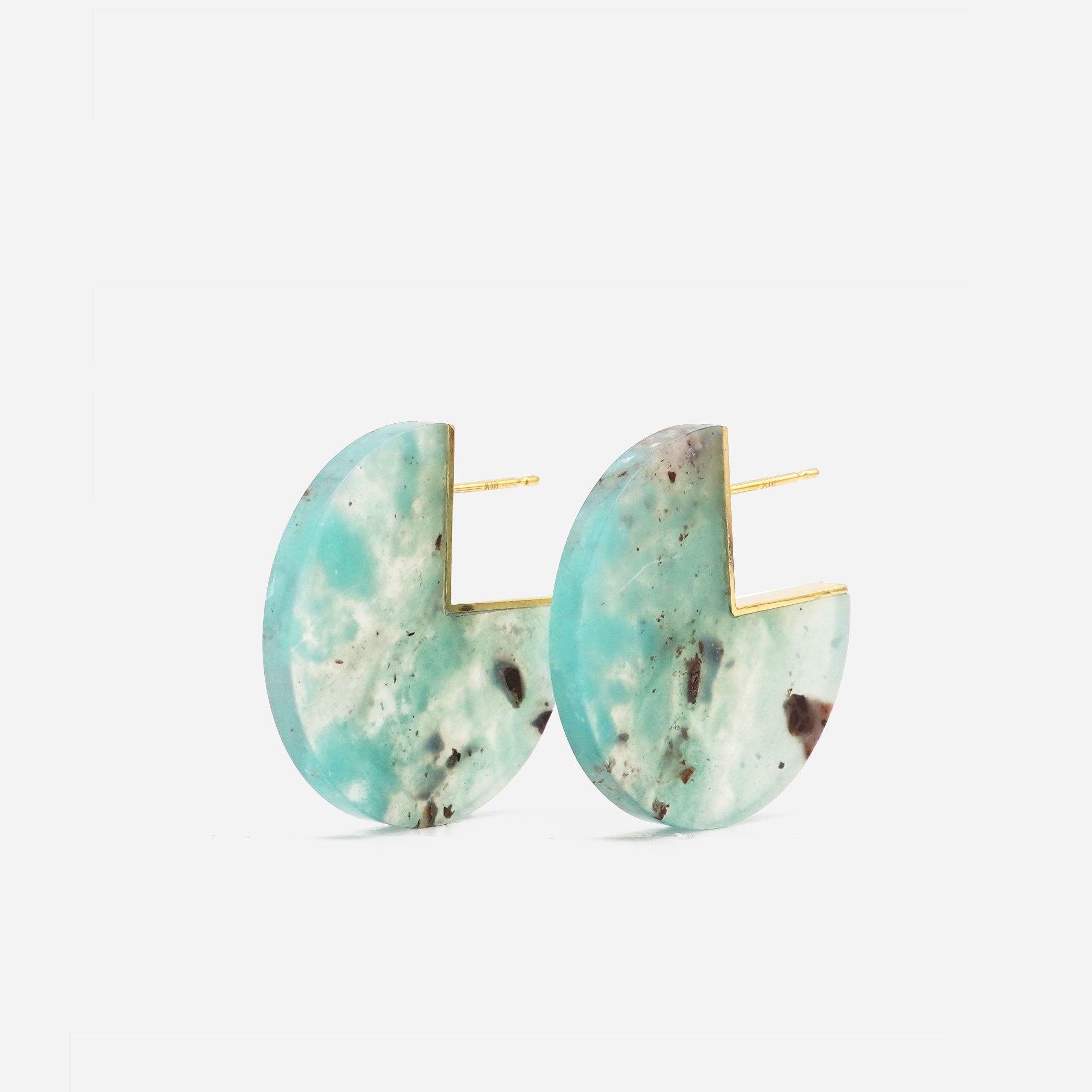SLICE EARRINGS PAIR AQUAPRASE #2119