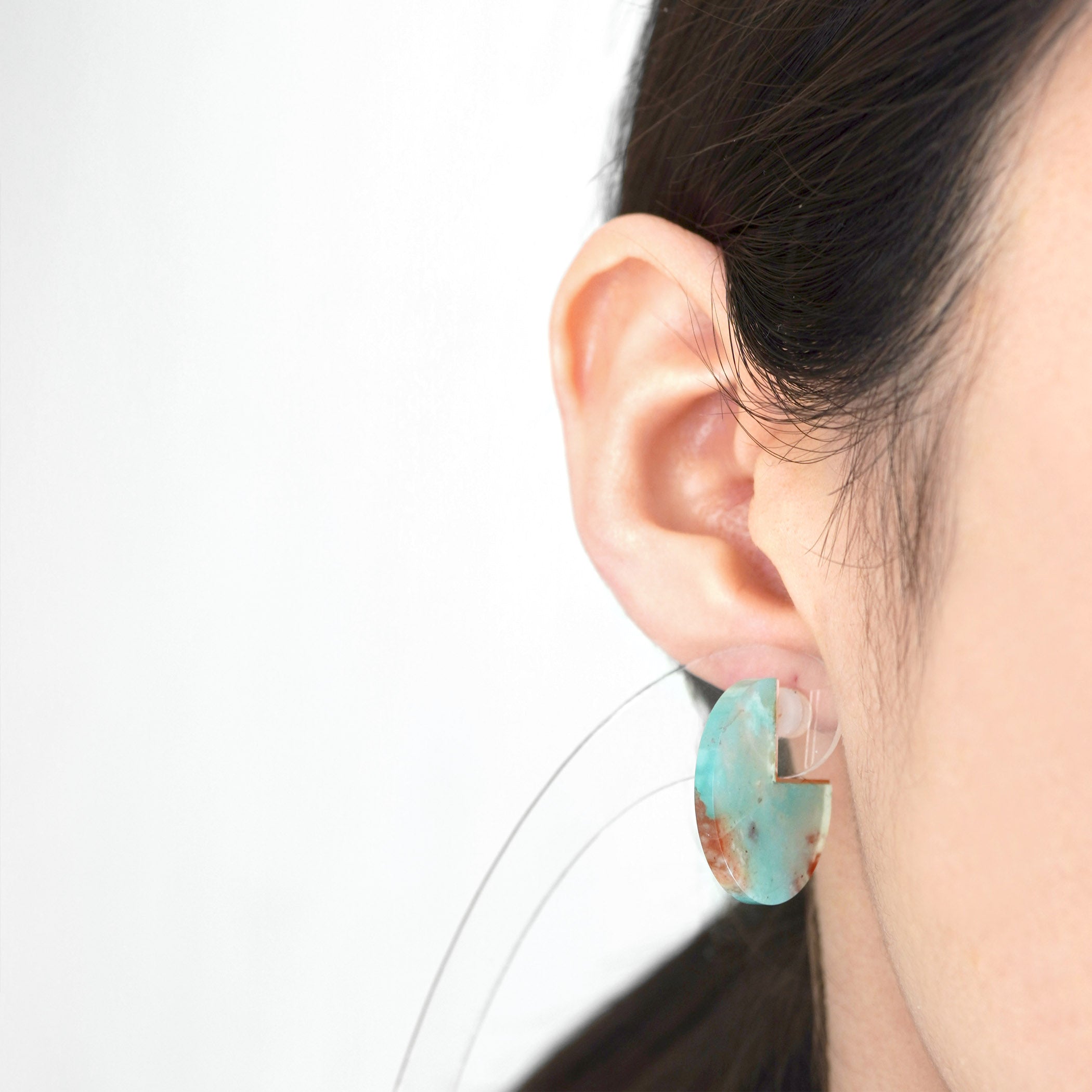SLICE EARRINGS PAIR AQUAPRASE #2483