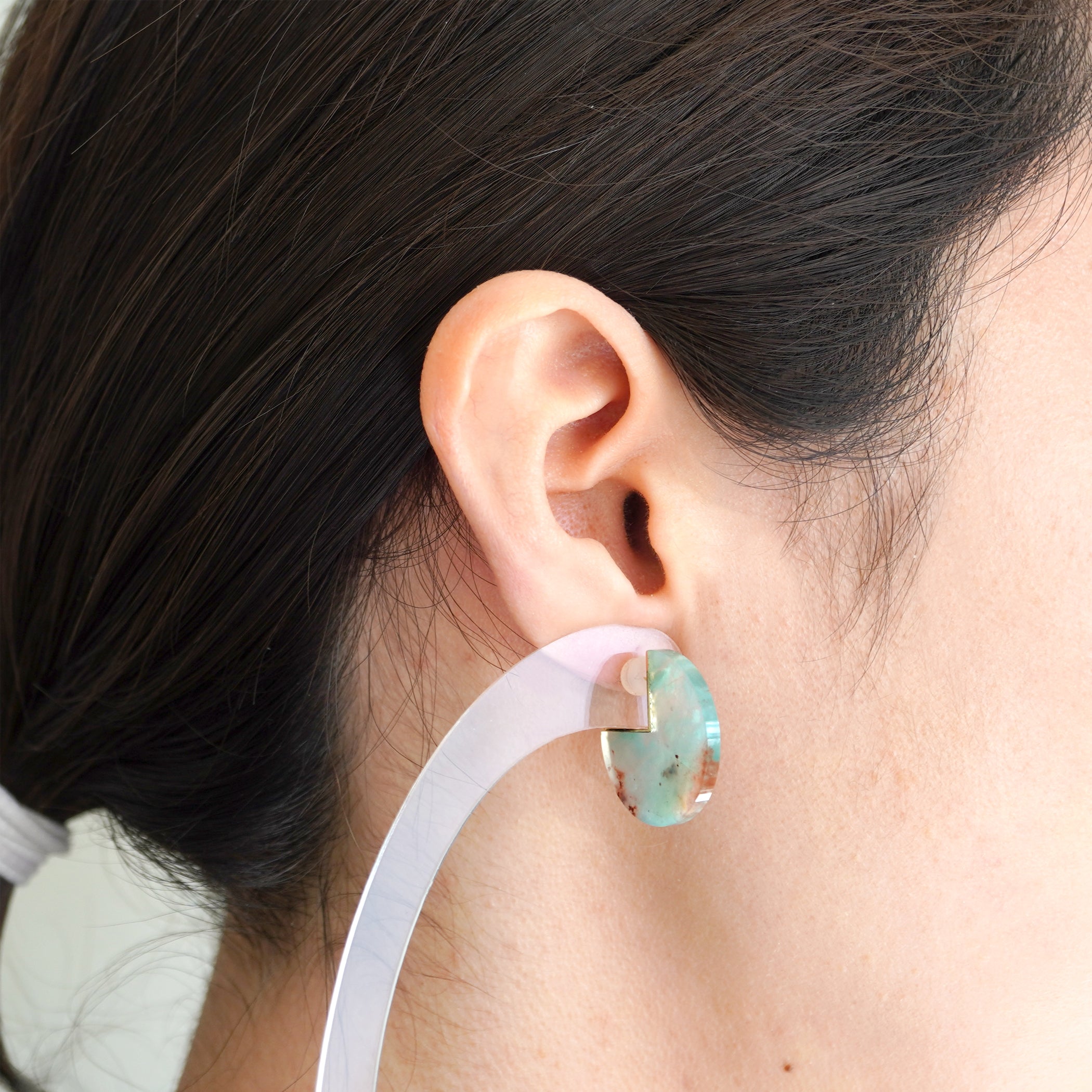 SLICE EARRINGS PAIR AQUAPRASE #2483