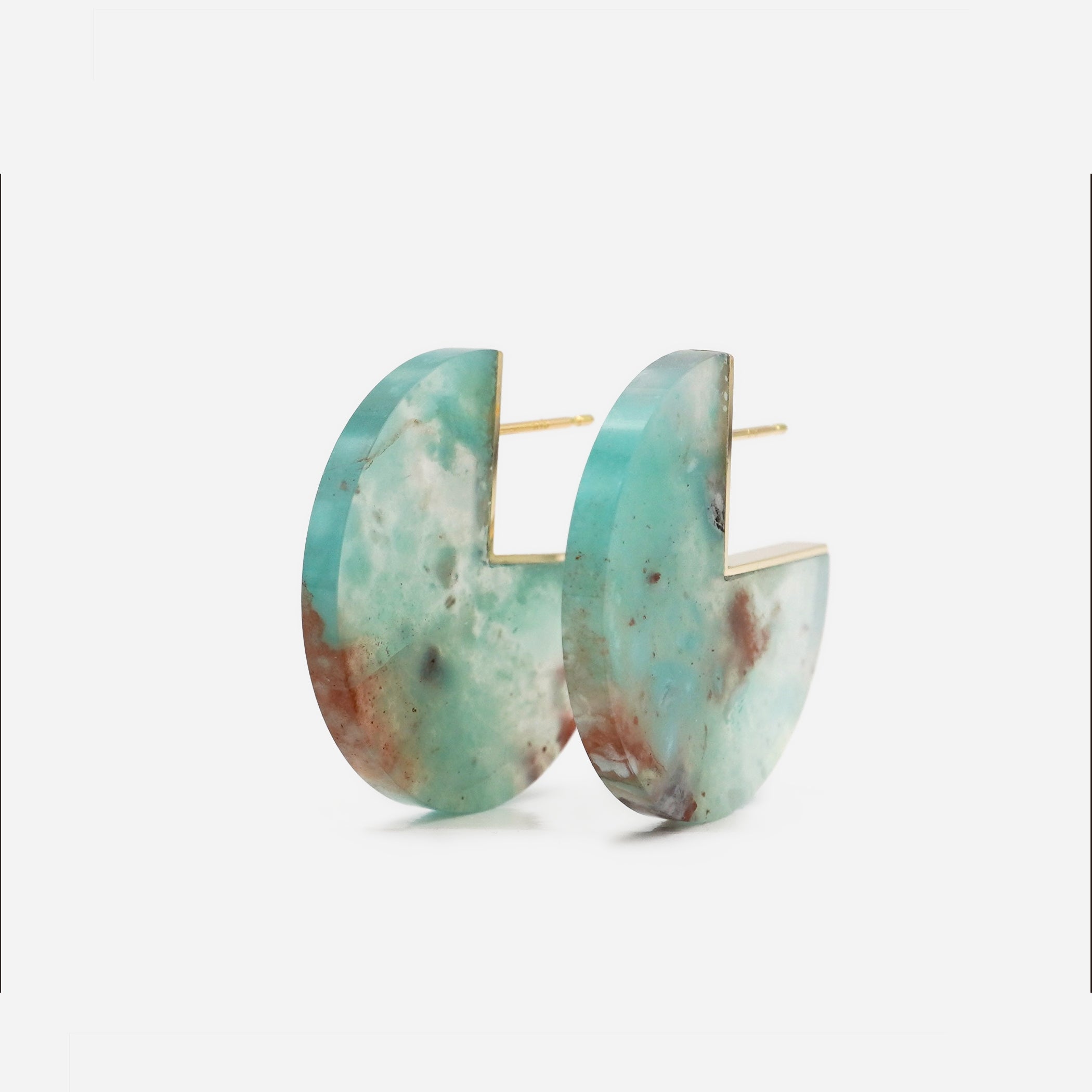 SLICE EARRINGS PAIR AQUAPRASE #2483