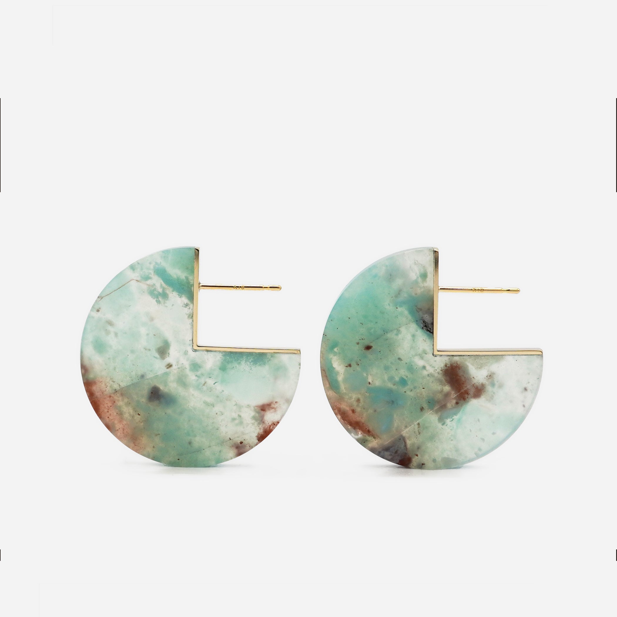 SLICE EARRINGS PAIR AQUAPRASE #2483