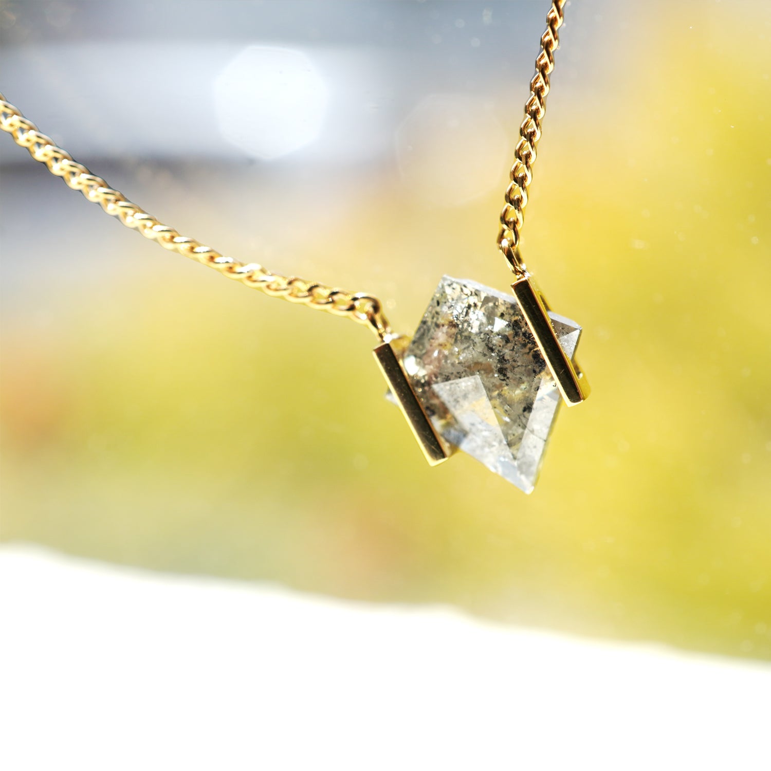 NATURAL DIAMOND NECKLACE #2829
