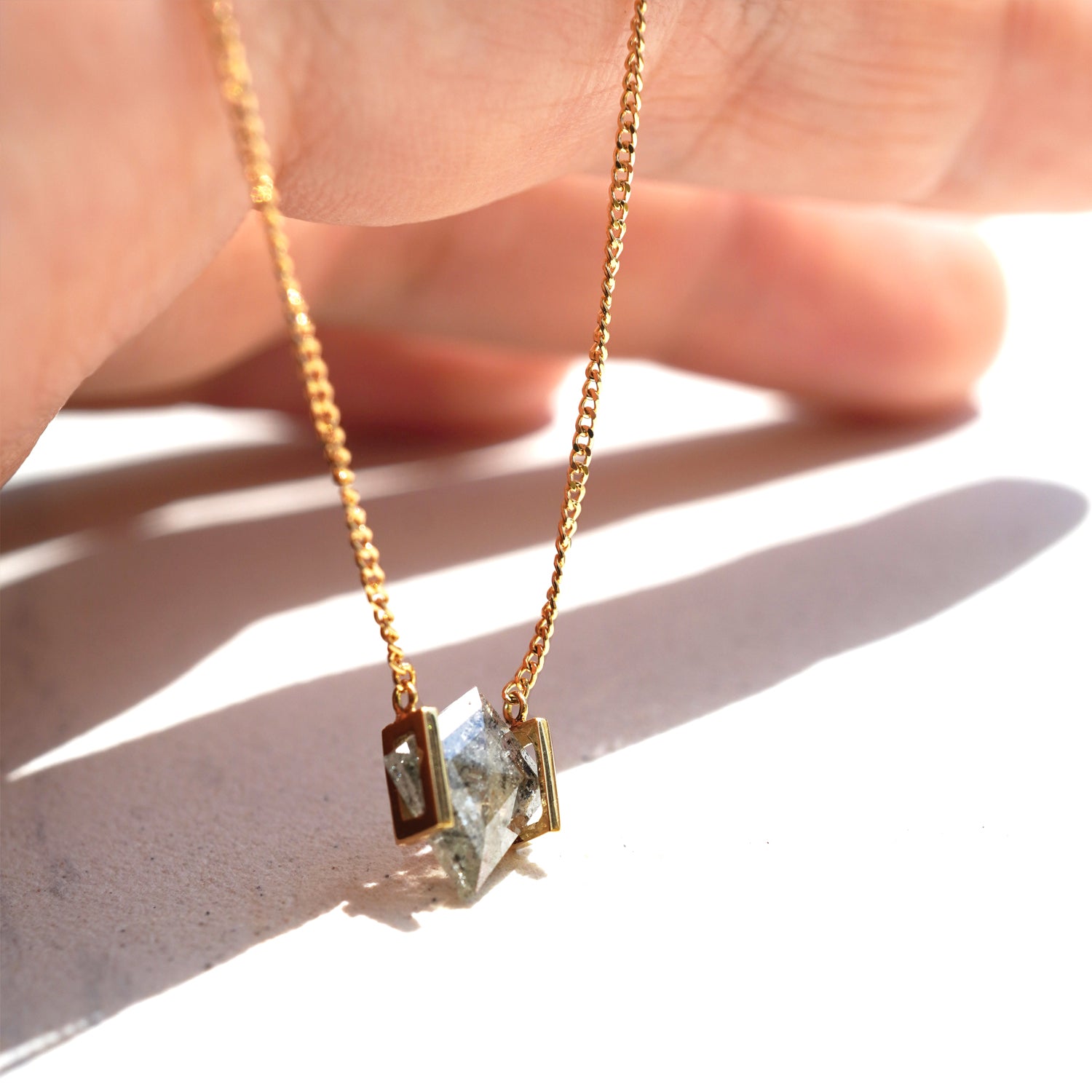 NATURAL DIAMOND NECKLACE #2829