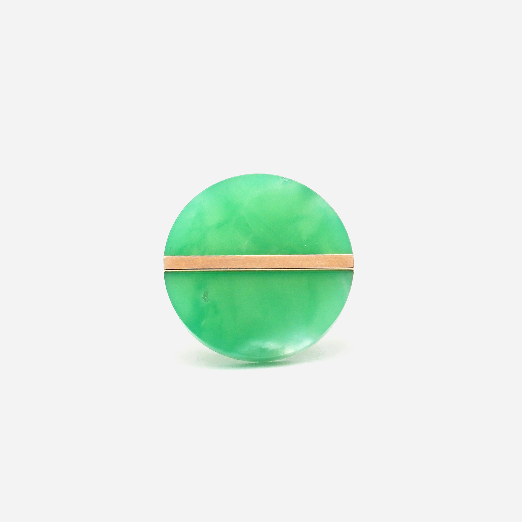 SLICE RING CHRYSOPRASE #175
