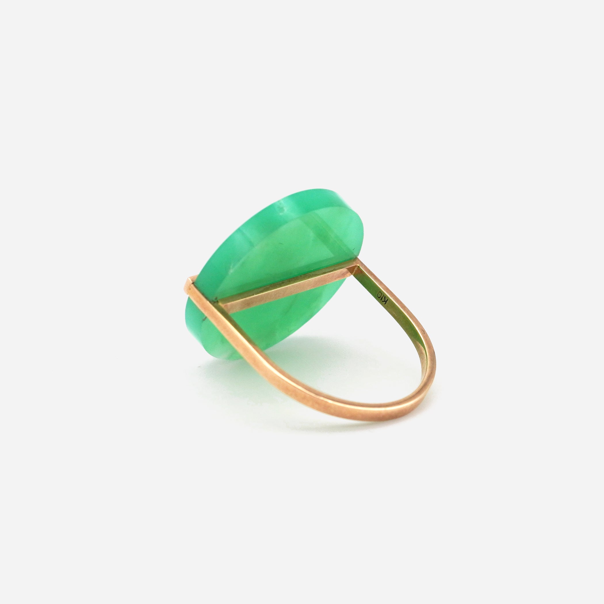 SLICE RING CHRYSOPRASE #175