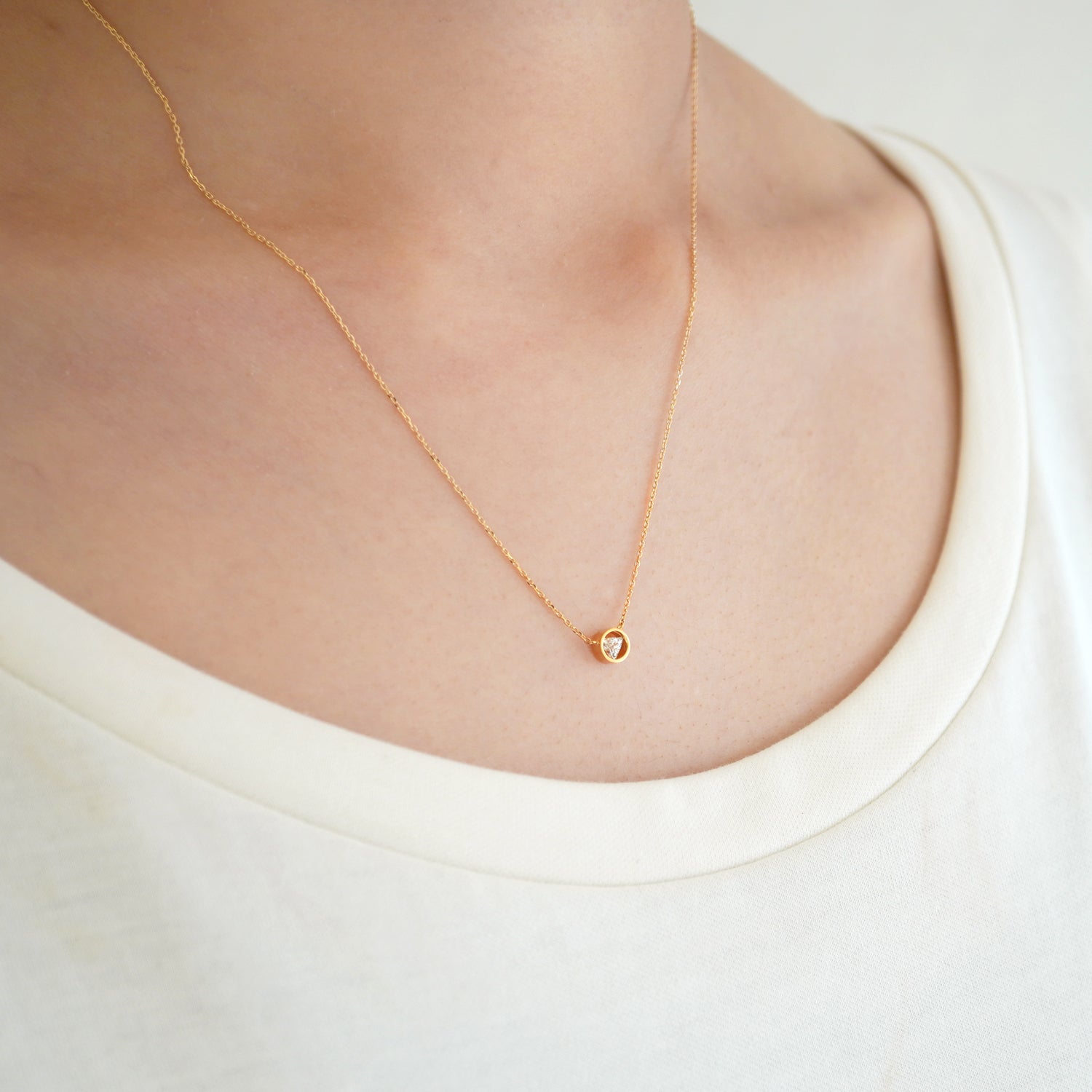 POSITION NECKLACE 0.09ct #2647